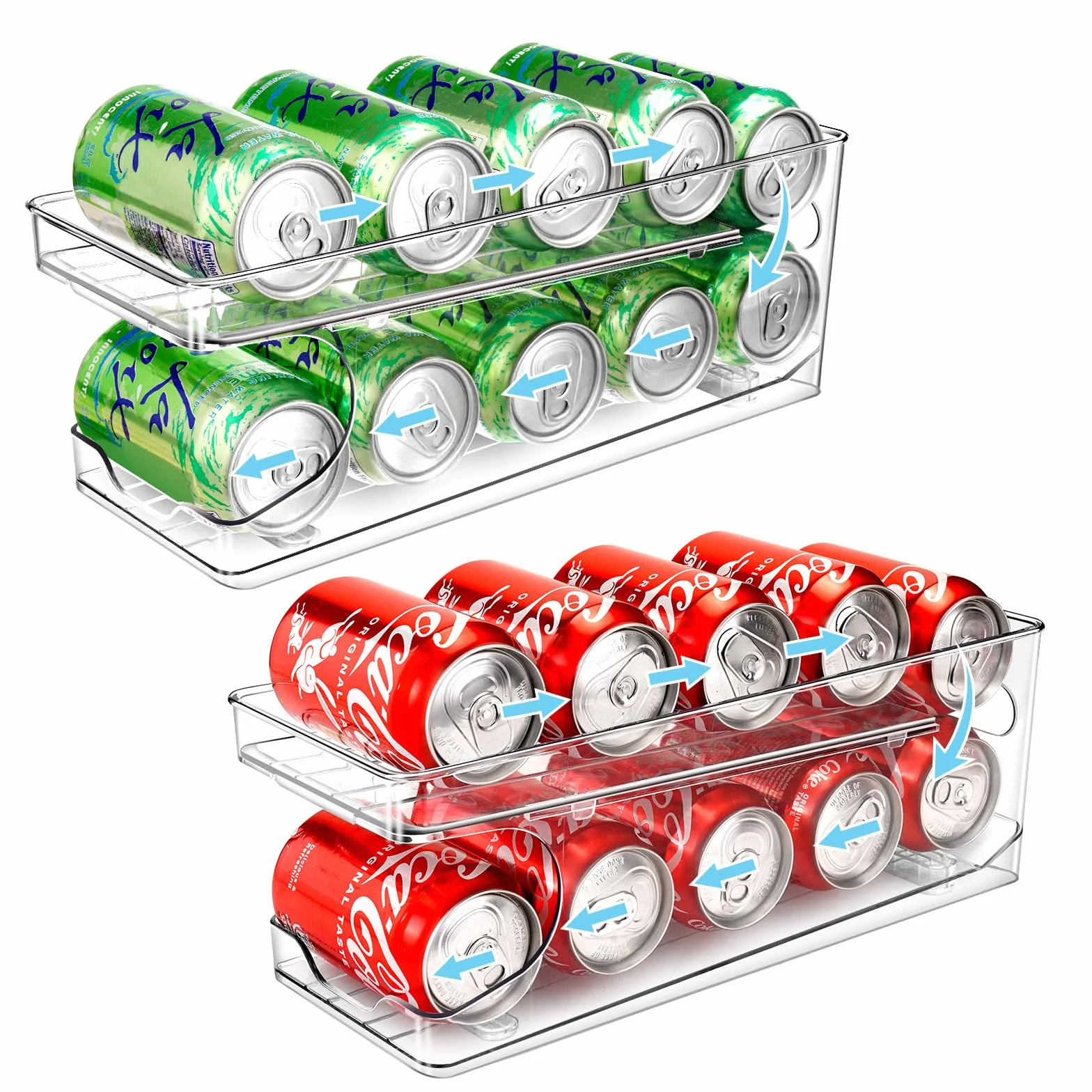 Organizer na Puszki z Podajnikiem Walcowanie 10 Puszek 330ML 355ML Do Lodówki