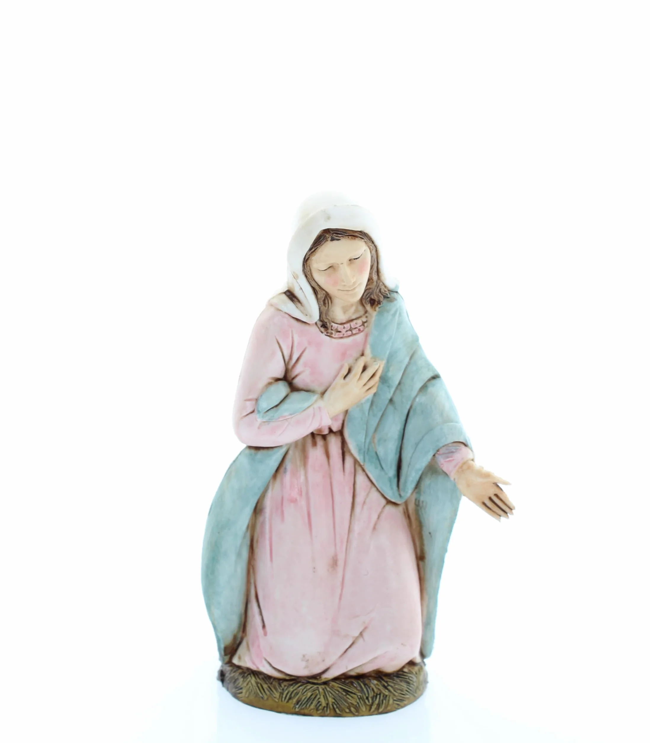 Moranduzzo Szopka, 6 figurek do szopki, 13 cm, skala 1:15, niezniszczalne figurki szopki, styl z XVIII wieku, ręcznie wykończony obraz, oficjalny produkt, wyprodukowano we Włoszech, rzeźbiarz M. Landi