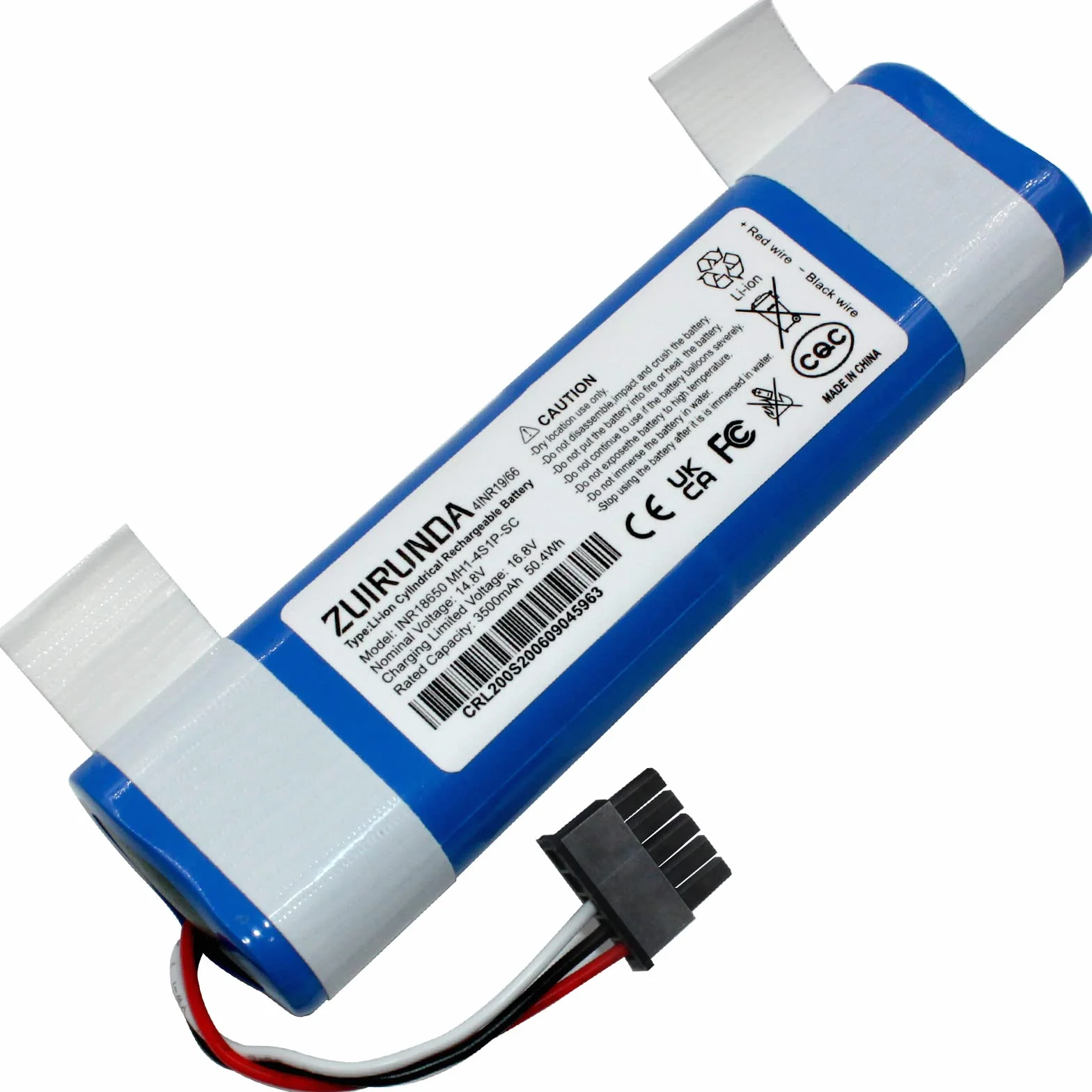 14.4V 3500mAh Li-Ion Zastępczy akumulator do Xiaomi Mi Mop Pro, Mi robot sprzątający i mopujący Pro dla XIAOMI (Mijia) Odkurzacz i mop STYTJ02YM