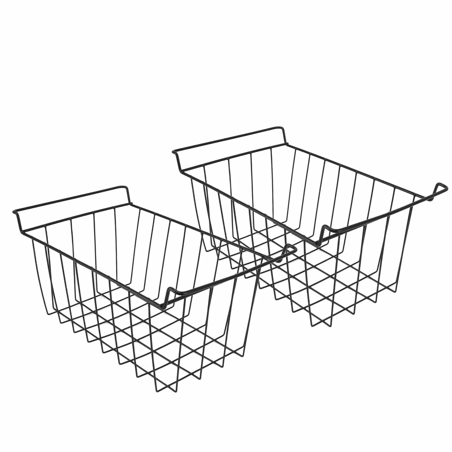 Kosze Druciane Duże 41,5x24,5 cm do Zamrażarki Spiżarni Organizer Metalowy