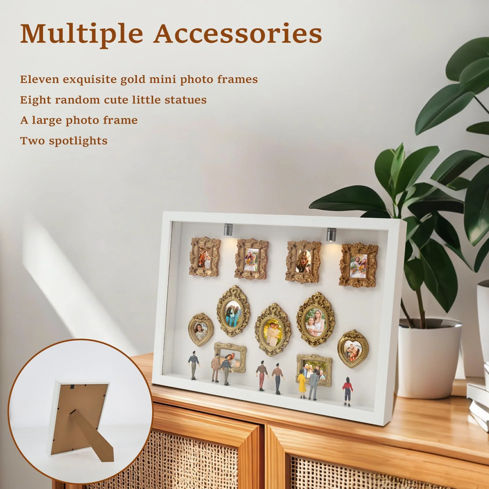 Zestaw DIY Mini Shadow Box Muzeum z 8 Ramkami i Figurkami