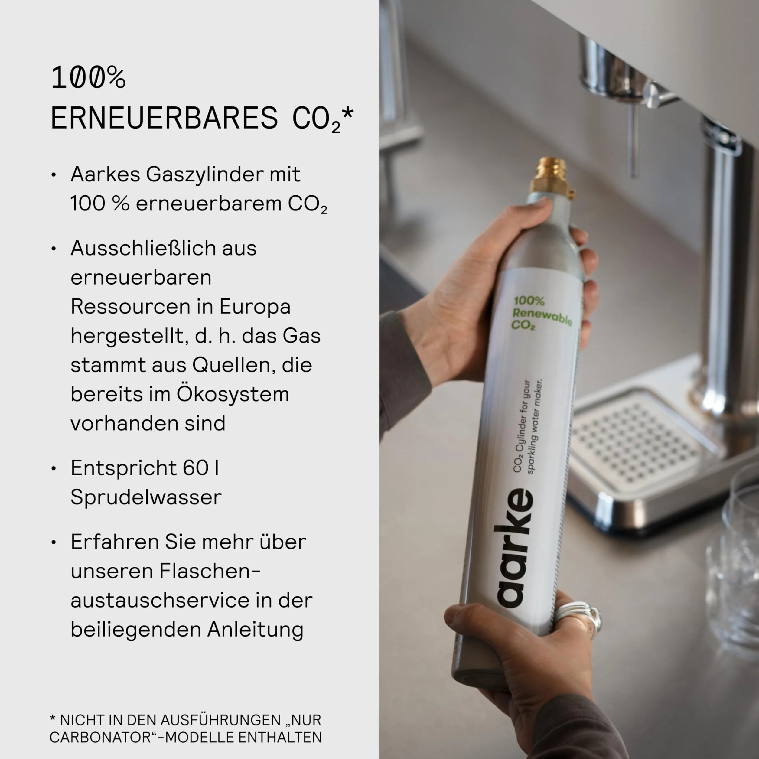 Aarke Cylinder CO2 60 l kompatybilny ze wszystkimi saturatorami