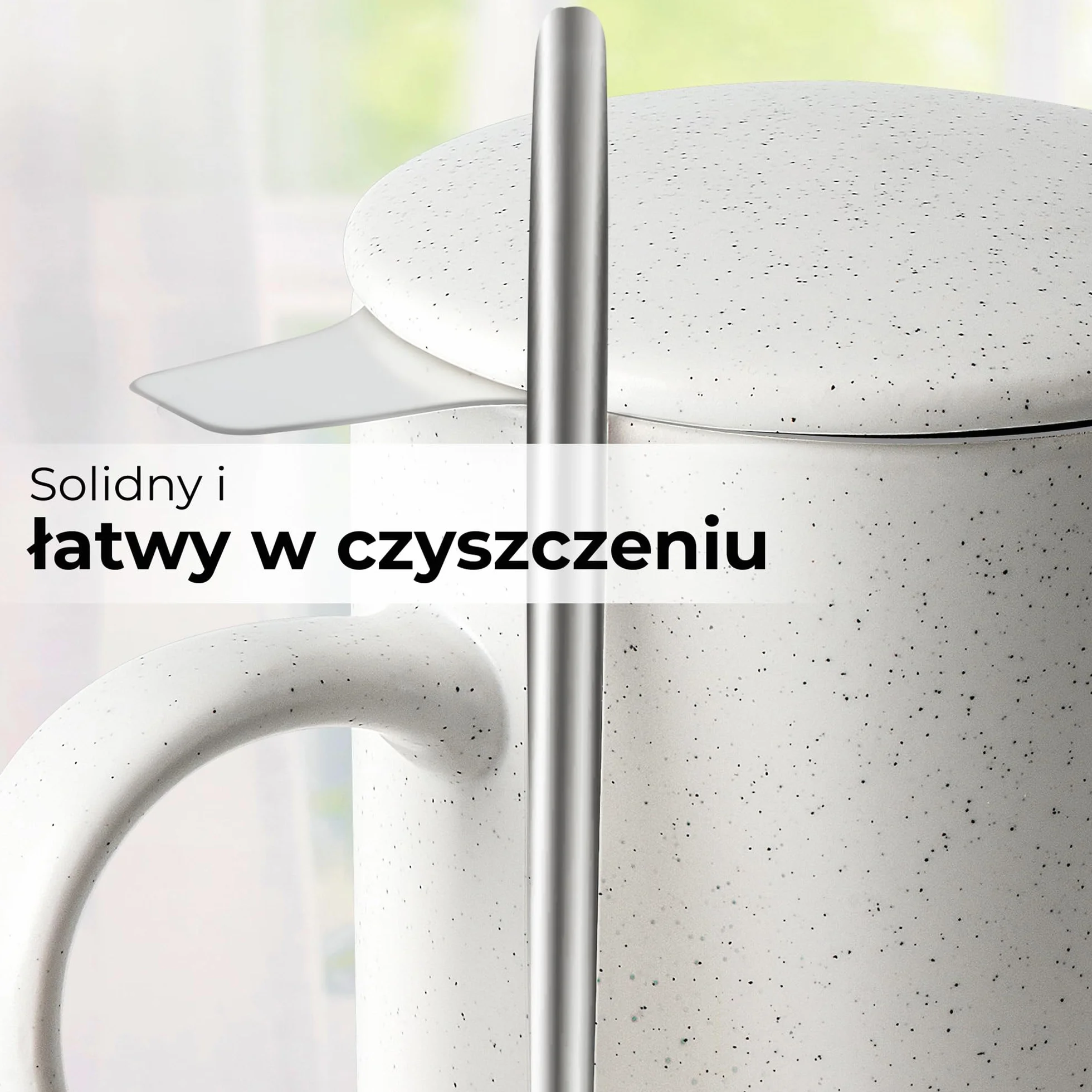 Zestaw Filiżanek do Herbaty 2 x 500 ml Ceramiczny Kubek z Zaparzaczem i Pokrywką Ciemnozielony