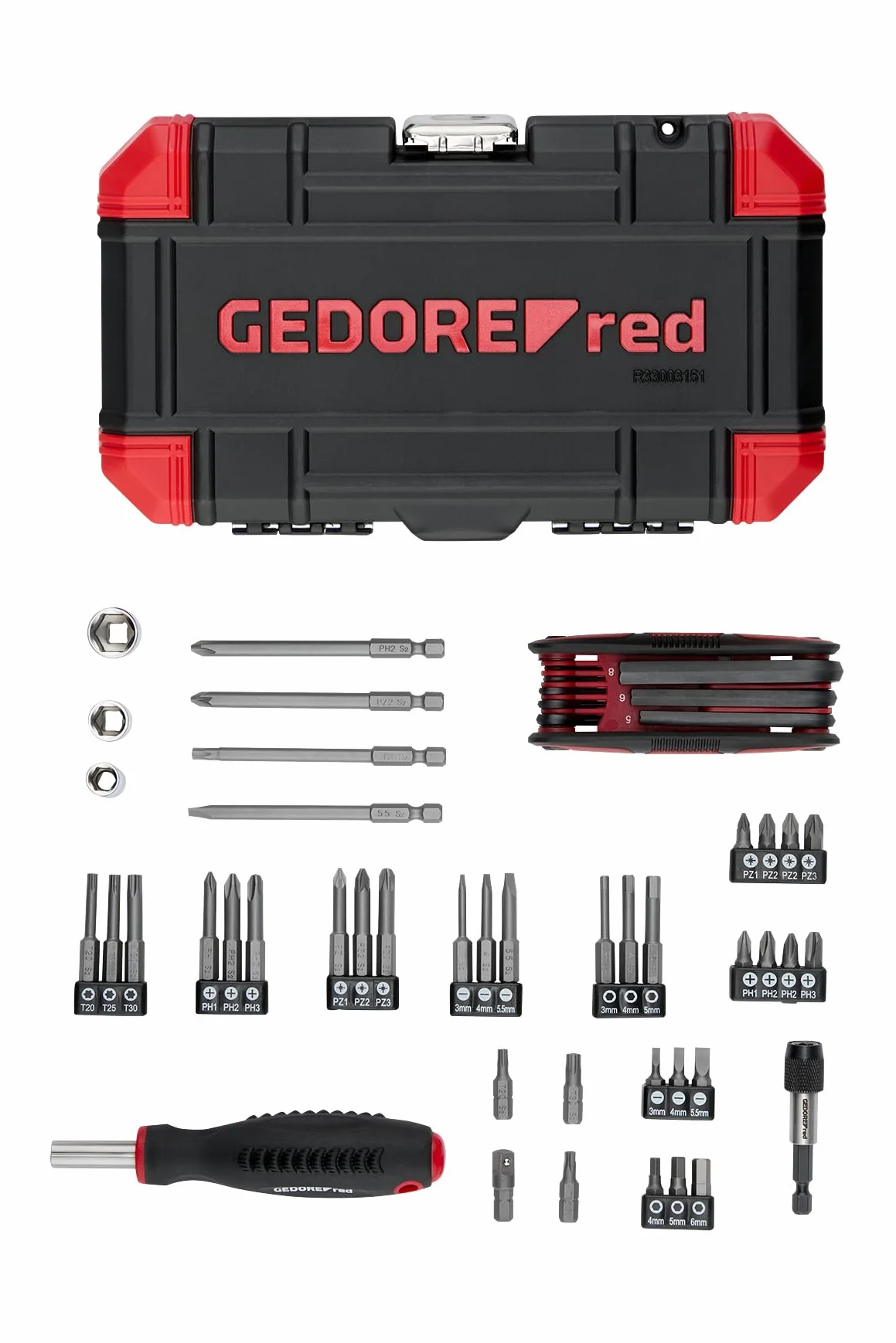 Gedore Red Kalendarz Adwentowy 2025 51-częściowy Narzędziowy Prezent dla Mężczyzn