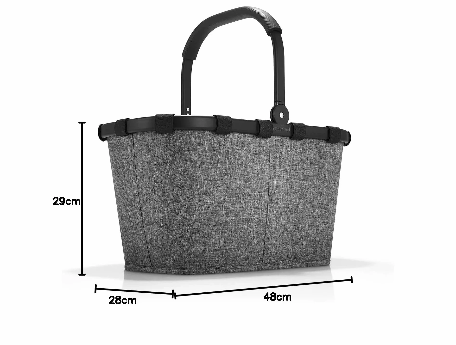 Reisenthel Carrybag Frame Twist Silver koszyk na zakupy, 48 cm, 22 l