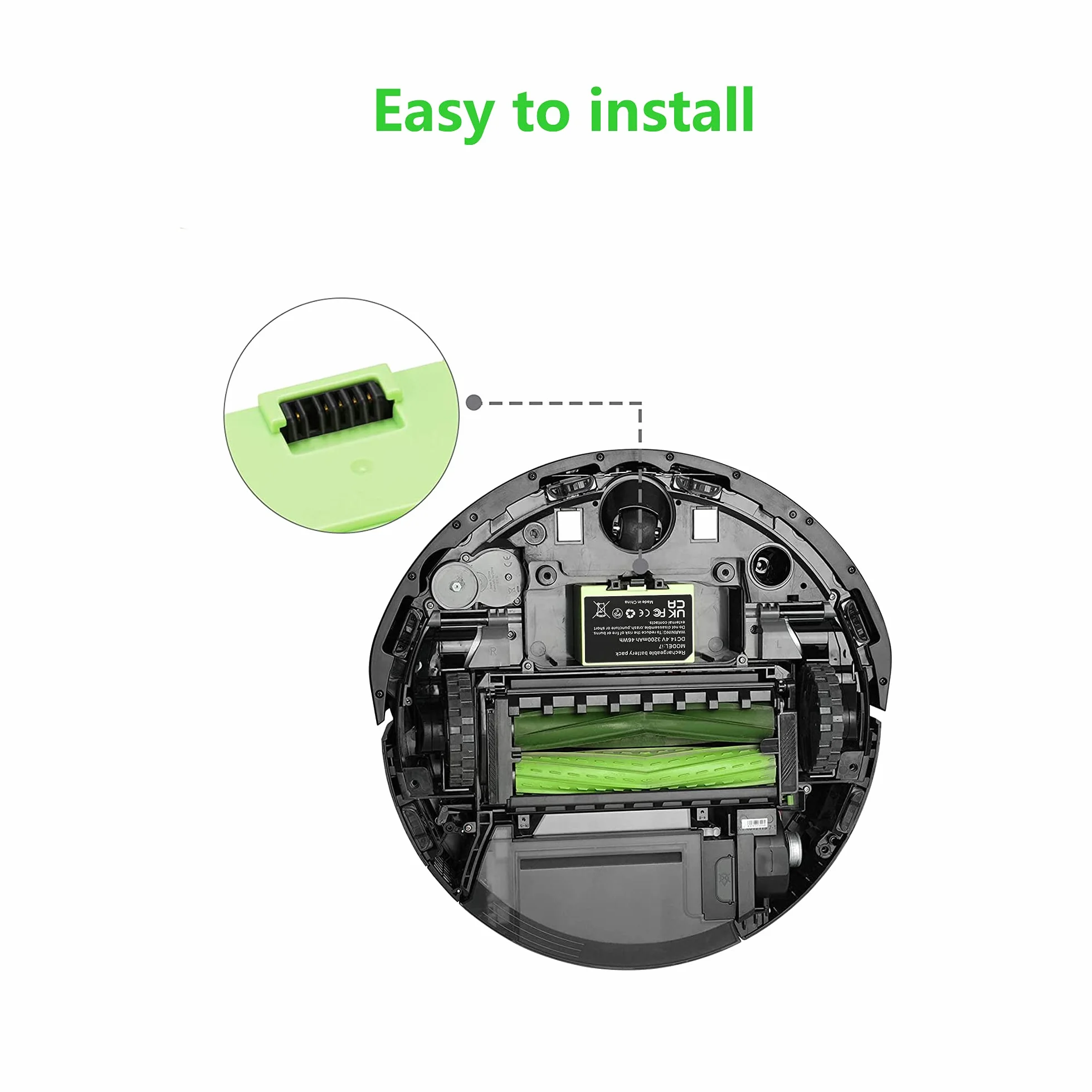 SLODA Zastępczy akumulator do iRobot Roomba seria i7 i3 i4 3200mAh