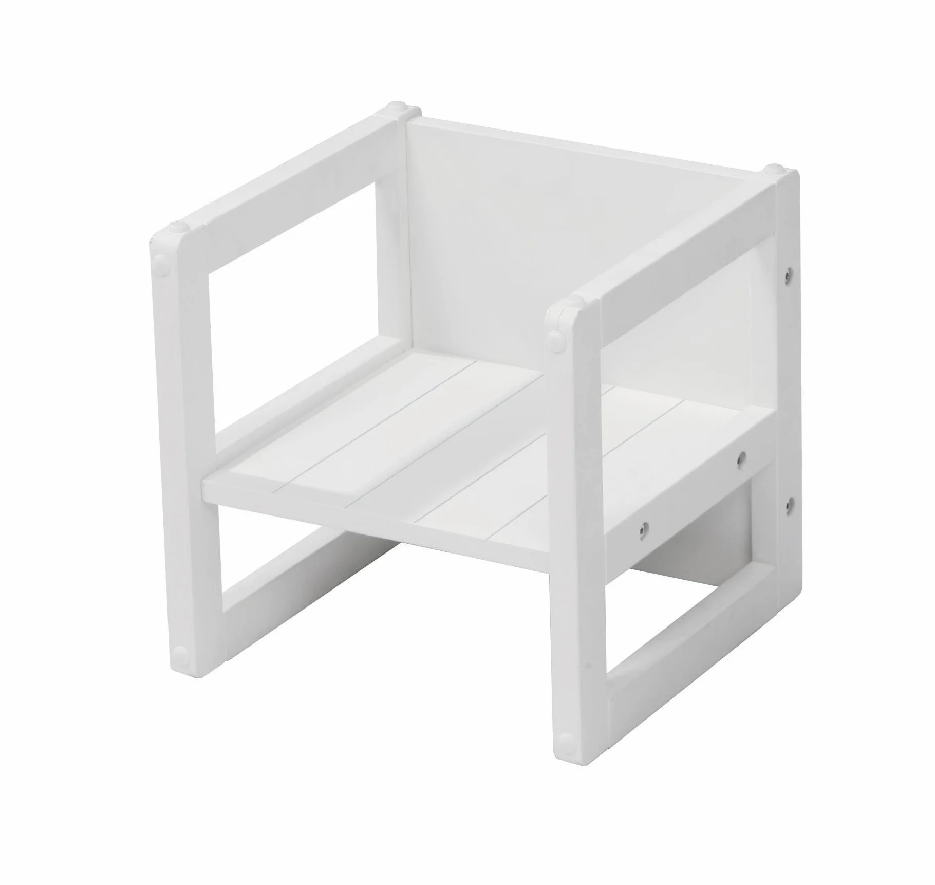 Roba Taboret Biały 30 x 30 x 30 cm