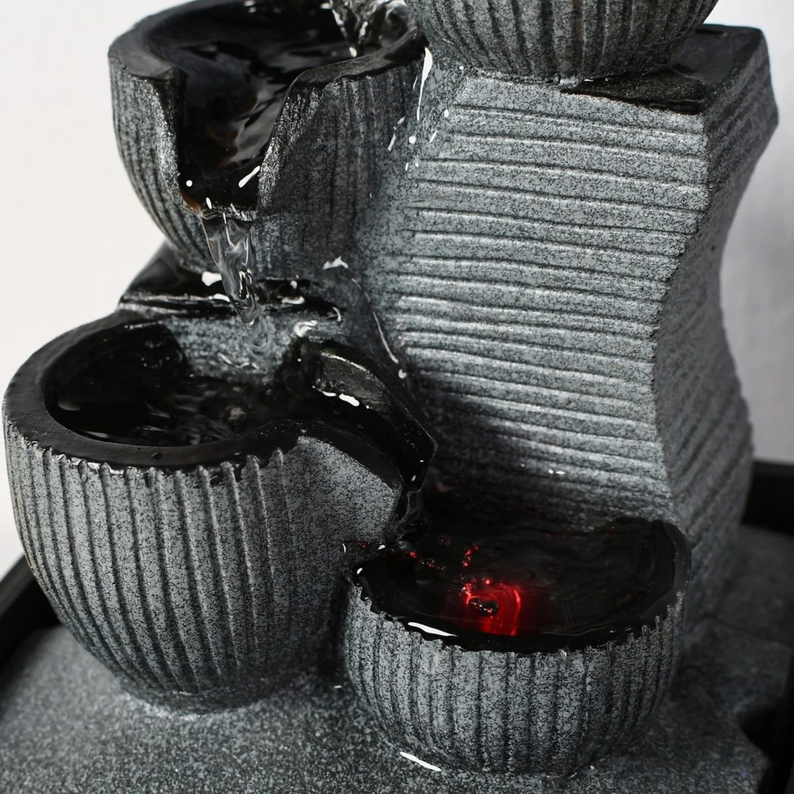 Zen Light Mini Fontanna Dekoracyjna, Czarny, 13 x 12 x 18 cm