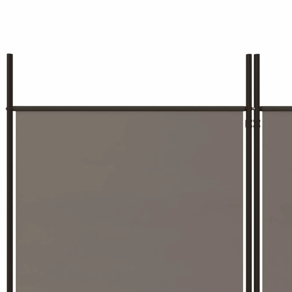 vidaXL Parawan 4-panelowy, antracytowy, 200x220 cm, tkanina, parawan pokojowy, przegroda, przegroda pokojowa, parawany pokojowe, przegrody