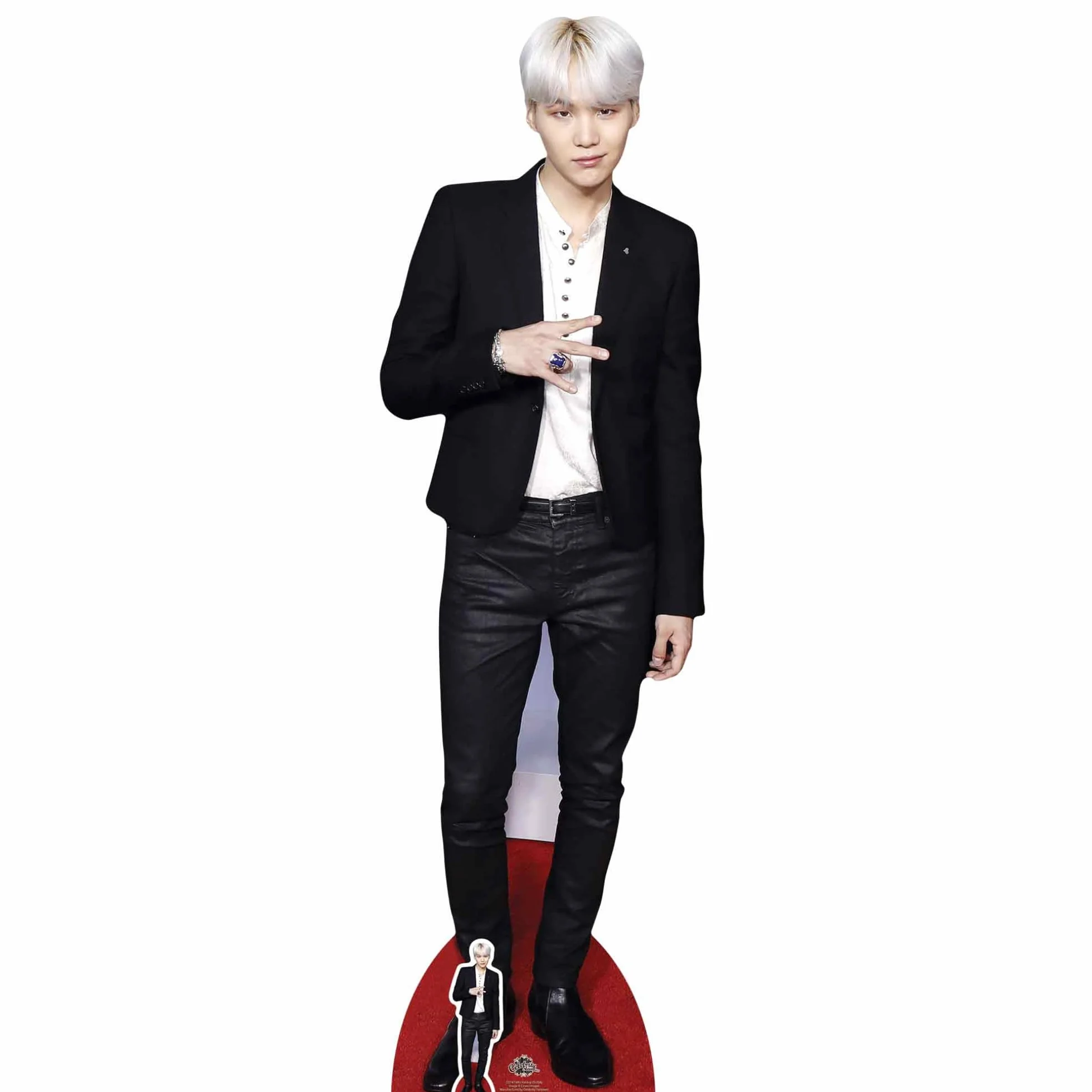 STAR CUTOUTS CS747 Lifesize kartonowe wycięcie Min Yoon-Gi Suga Bangtan Boys Standee