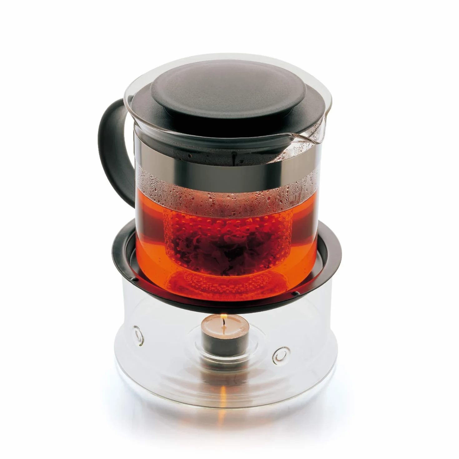 Bodum Bistro Nouveau Zaparzacz do Herbaty, Czarny/Przezroczysty, 1 l