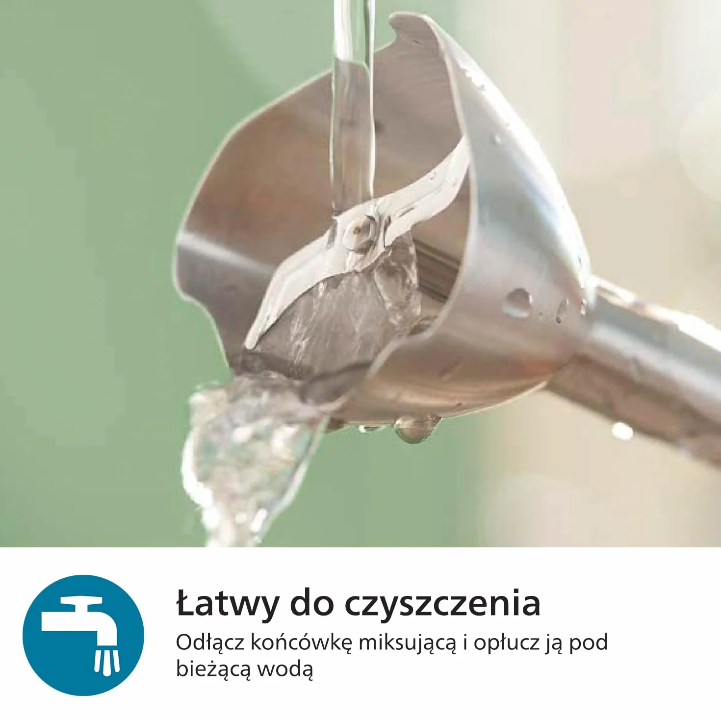 Philips Blender ręczny z serii 5000 – moc 1200 W, technologia ProMix, wskaźnik prędkości LED, kontrola mocy bez wysiłku, kompaktowa konstrukcja, łatwe czyszczenie, kolor czarny (HR2681/00)