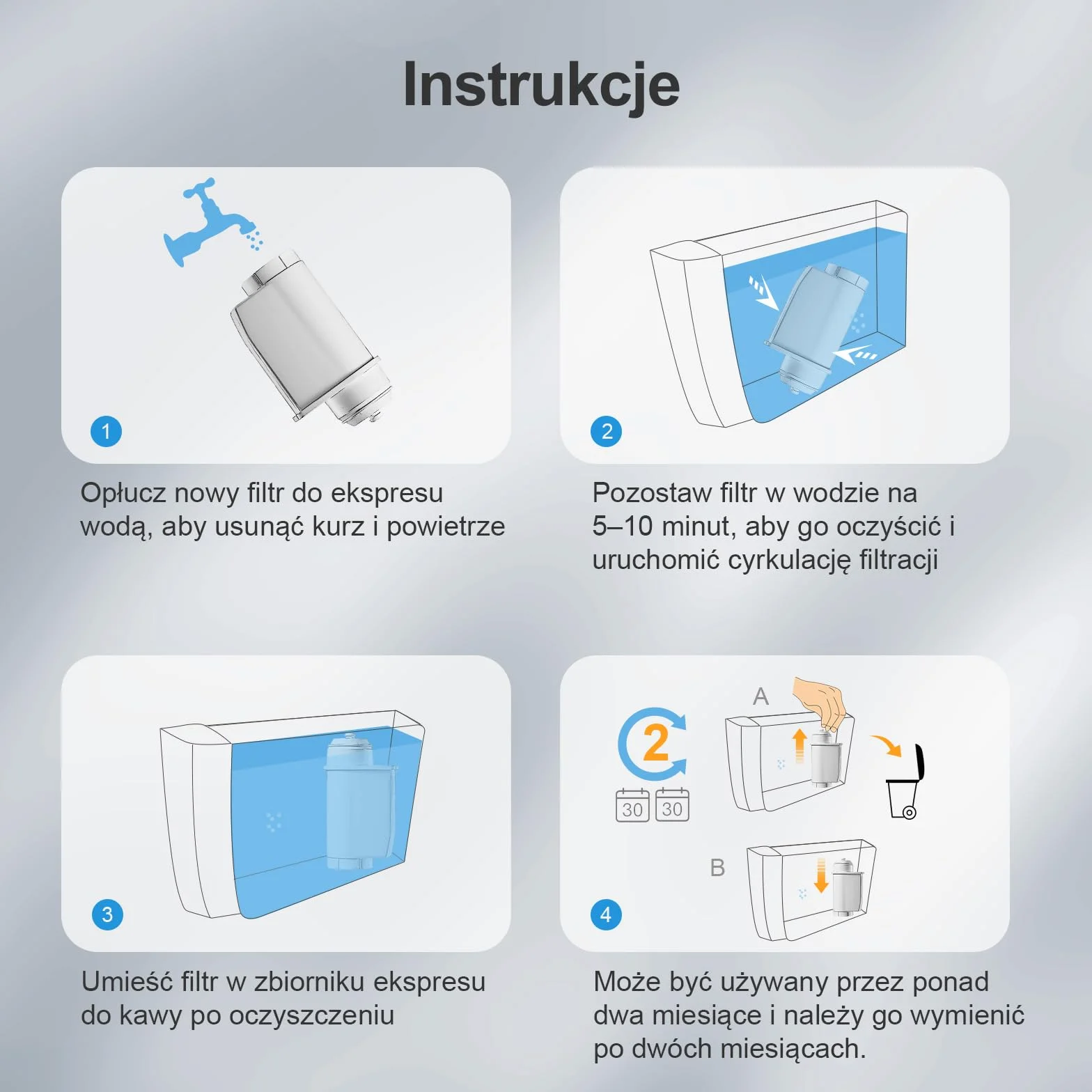 Mutital filtrów do wody Siemens® EQ Series, EQ3/EQ6/EQ9, EQ500, S700, 3200 filtr do wody w pełni automatyczny ekspres do kawy Bosch® TCZ7003, TCZ7033, do Brita® Intenza 57549 (10 Stück)