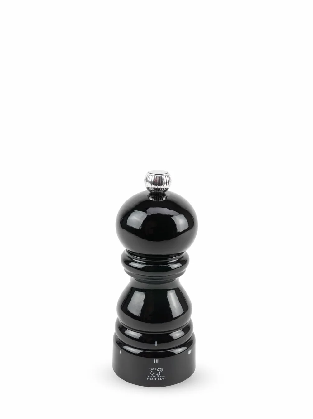 PEUGEOT Młynek do pieprzu Paris u'Select 12 cm czarny drewno PEFC 6 ustawień mielenia