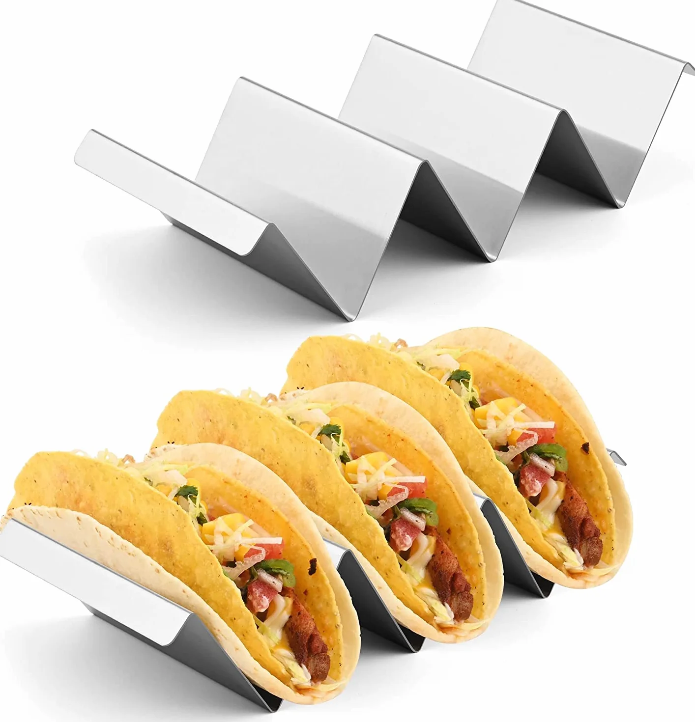 Taco uchwyt na tortille ze stali nierdzewnej 304 2 sztuki