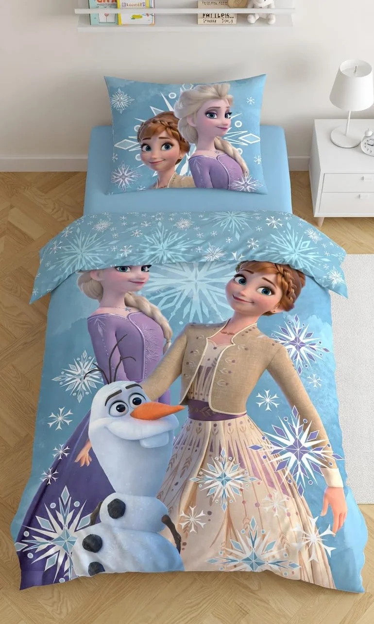 Disney Frozen pościel Królowa Śniegu Anna Elsa 135/140 x 200 cm