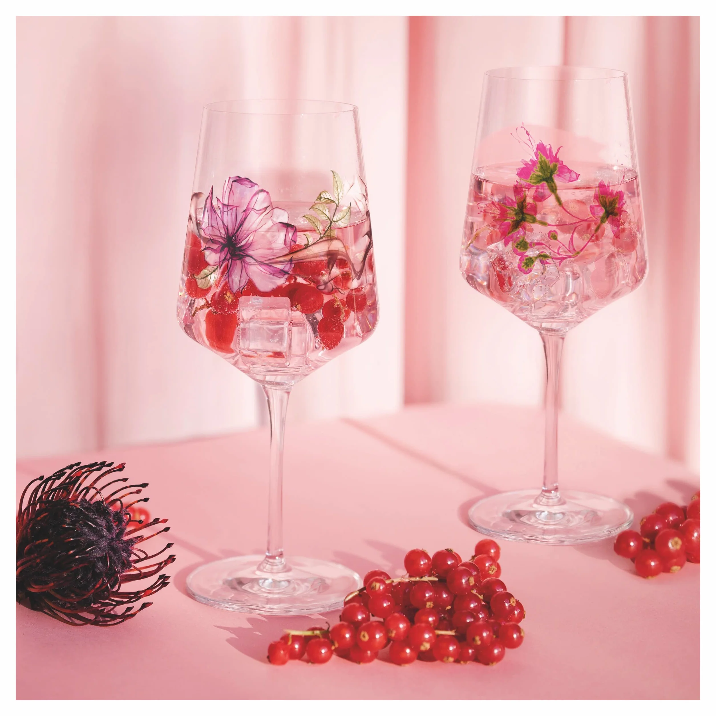 RITZENHOFF Kieliszek do aperitifu 500 ml zestaw 2 szt. seria Sonet letni nr 4 motyw roślinny Made in Germany