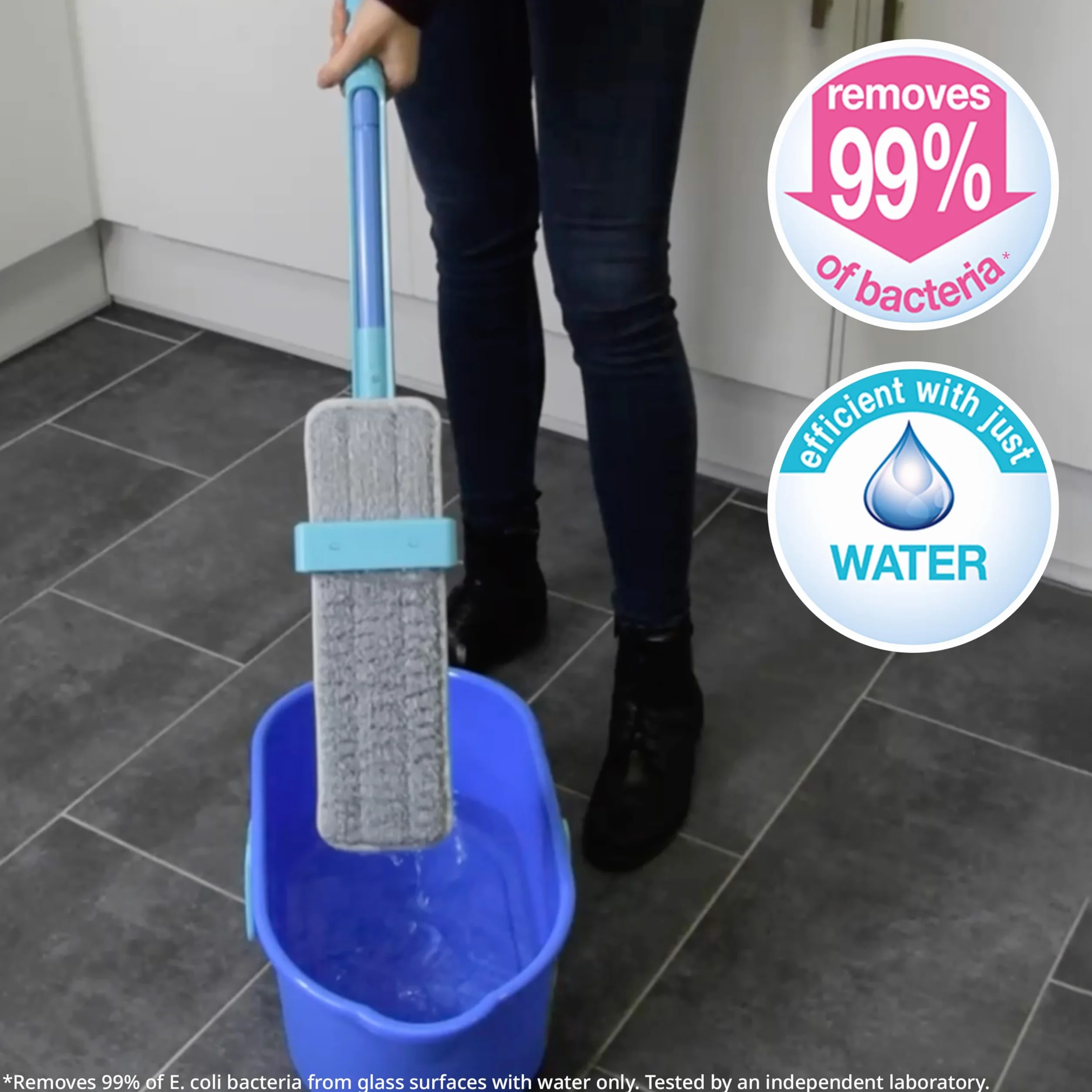 Spontex Easy System Max+ mop podłogowy z mikrofibry z systemem wykręcania
