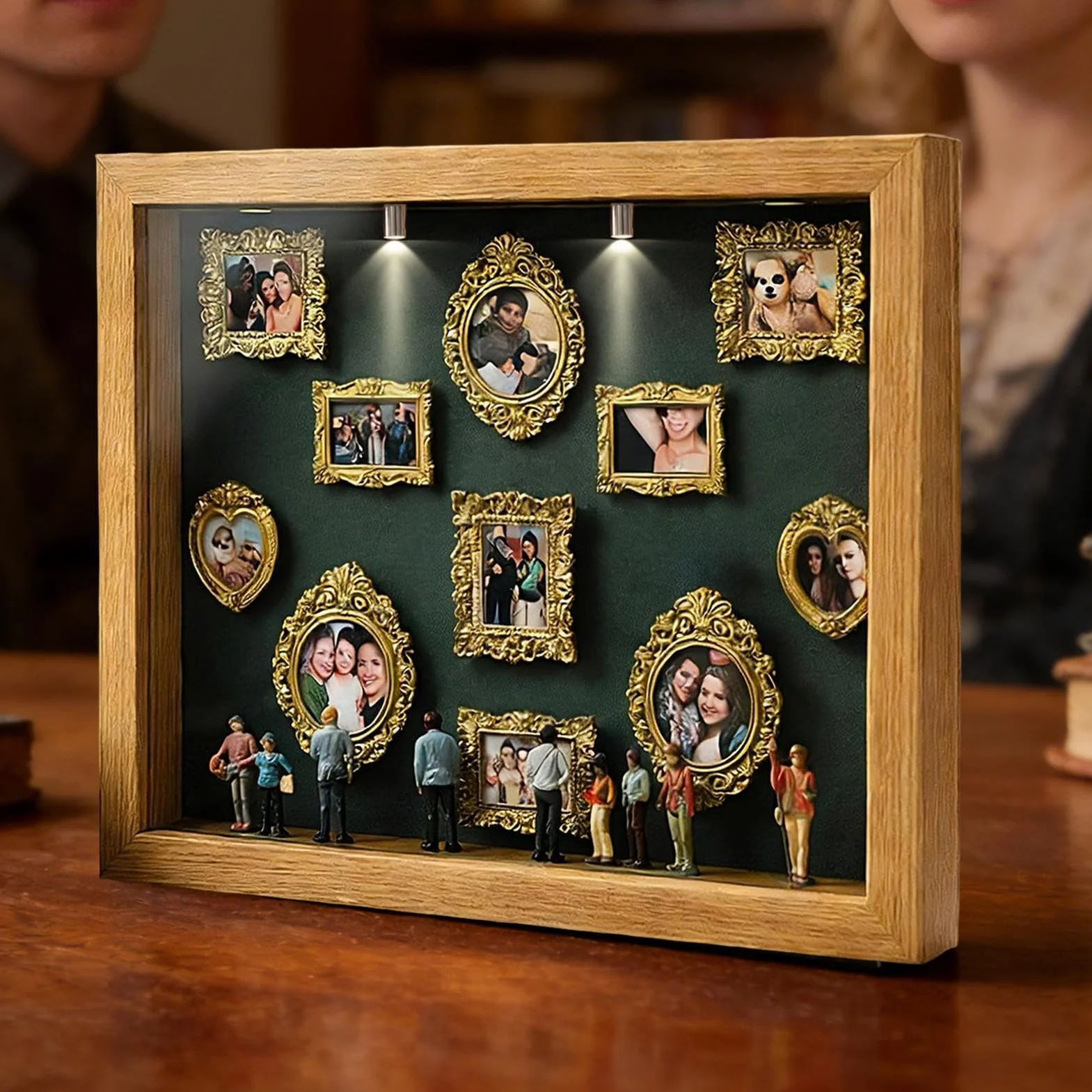 Spersonalizowany Zestaw Wystawowy DIY Mini Museum Of Us, Ramka Pamięci Z Miniaturowym Wzorem, Pudełko Mini Sylwetka, Elegancki Akcent Domowy Dla Par