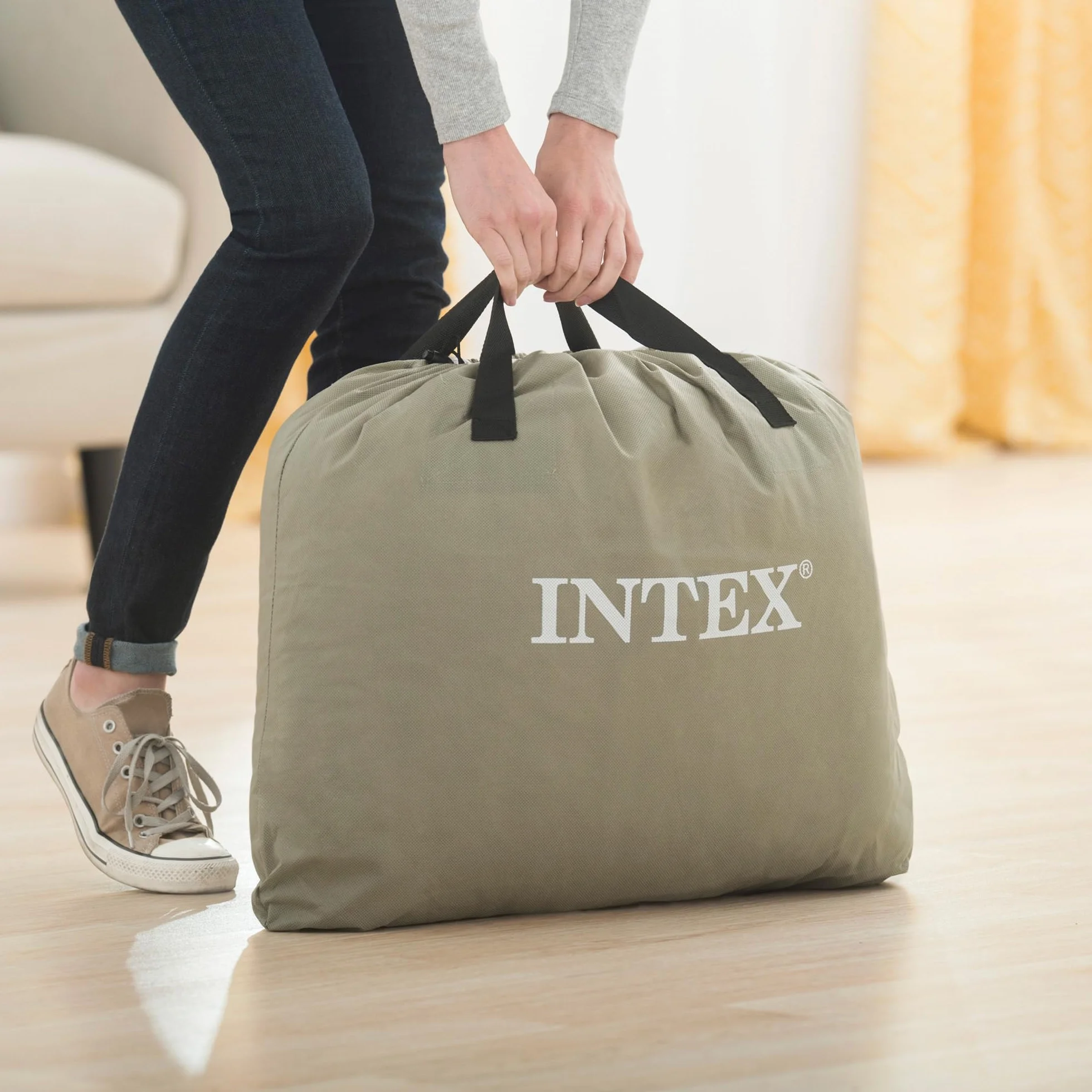 Intex 64122ND Materasso Dura-Beam Pillow Rest Raised Autogonfiante 99x191x42 cm