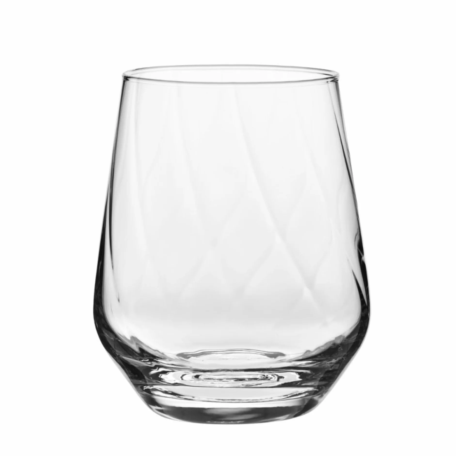 KROSNO Splendour LUMI Szklanki do Napojów 430 ml Zestaw 3 szt – Szkło Kryształowe Bezołowiowe, Nowoczesne, Eleganckie Szklanki do Wody, Soków i Koktajli, Wyprodukowane w Europie