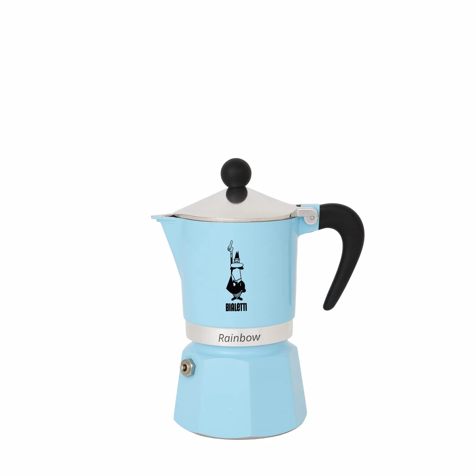 Bialetti Tęczowy dzbanek do kawy aluminium niebieski 6 filiżanek 30x20x15 cm