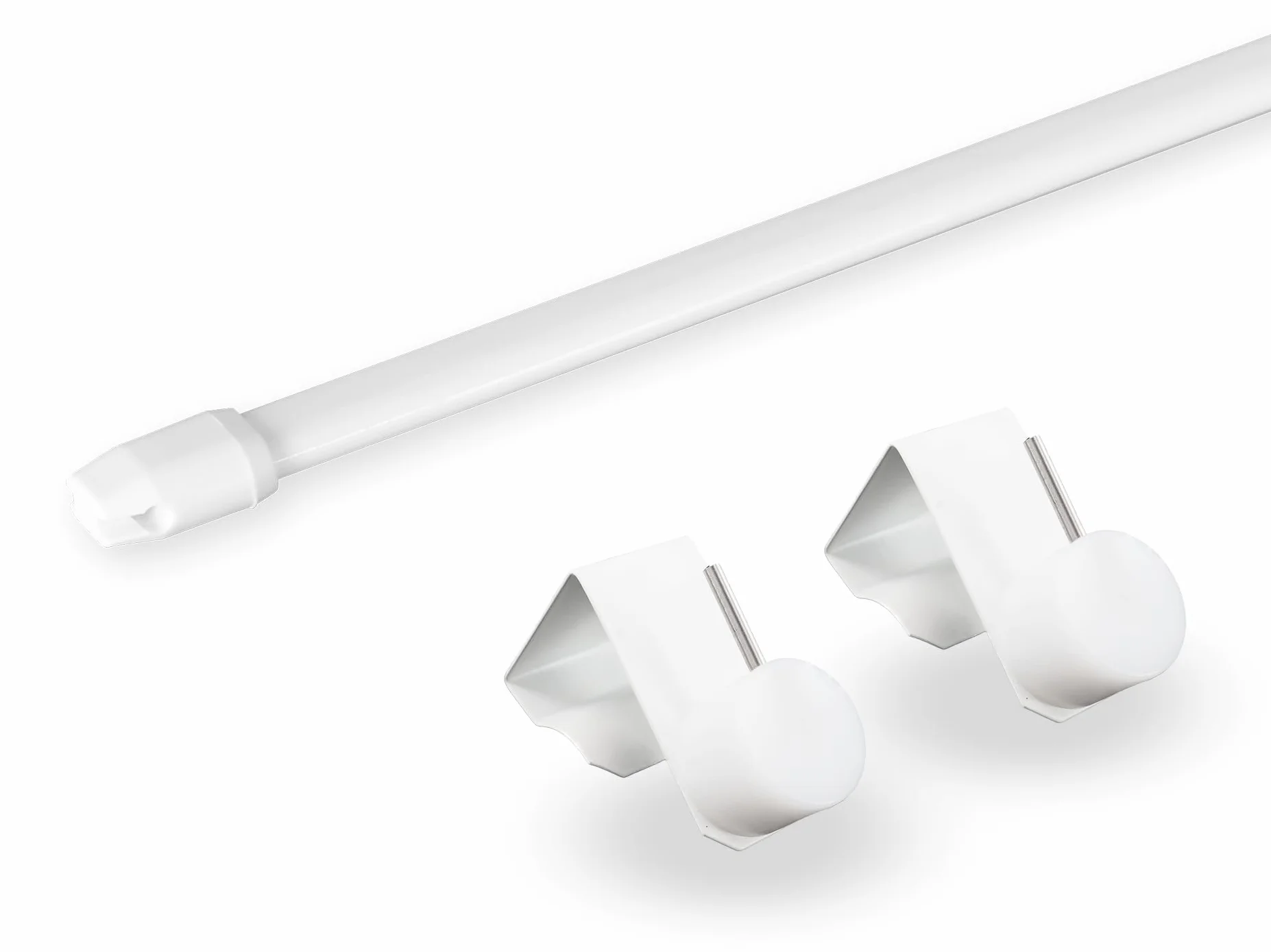 Dekondo Karnisz Easy biały rozsuwany zakres mocowania 15-20mm 80-100cm