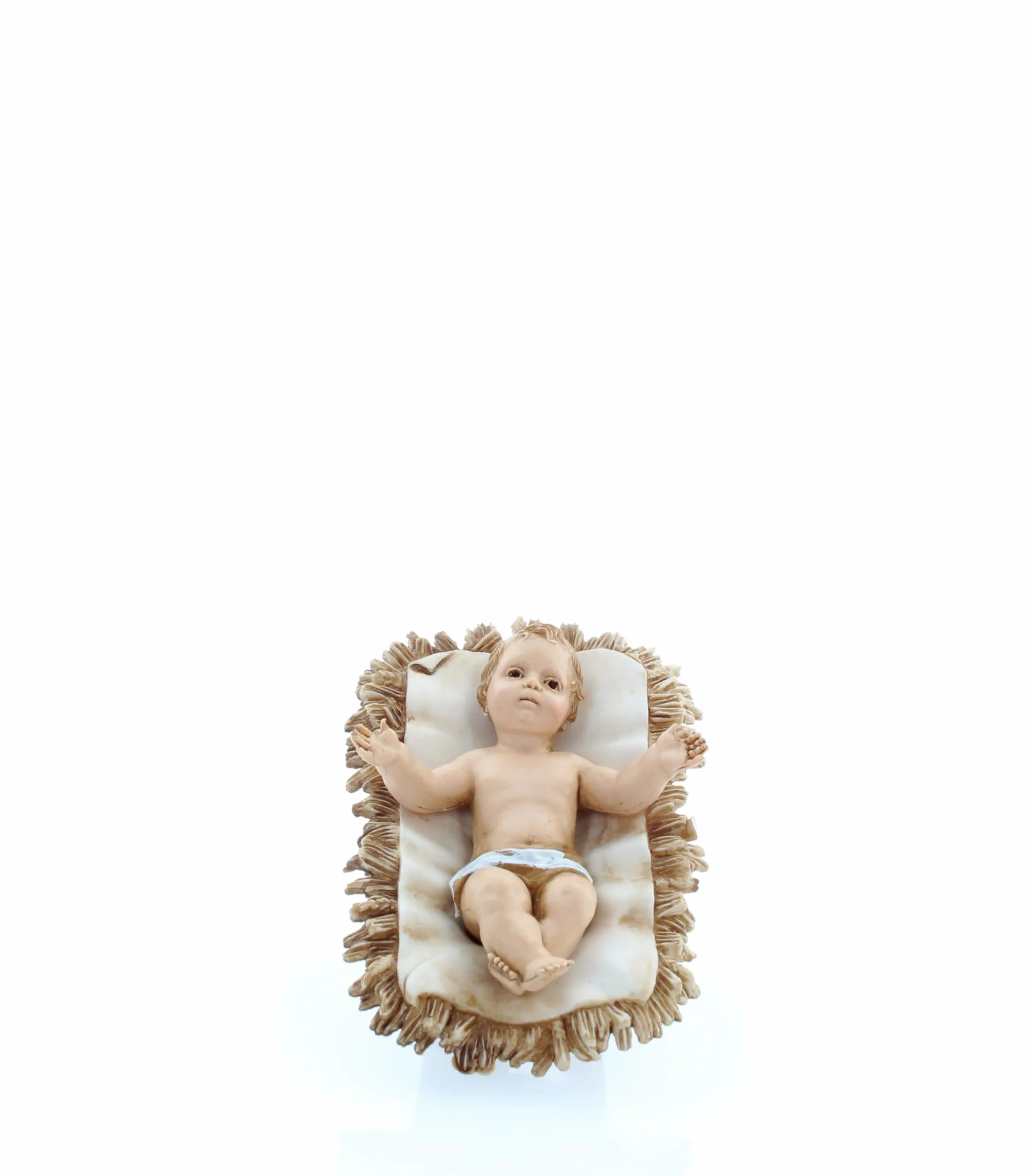 Moranduzzo Szopka, 6 figurek do szopki, 13 cm, skala 1:15, niezniszczalne figurki szopki, styl z XVIII wieku, ręcznie wykończony obraz, oficjalny produkt, wyprodukowano we Włoszech, rzeźbiarz M. Landi