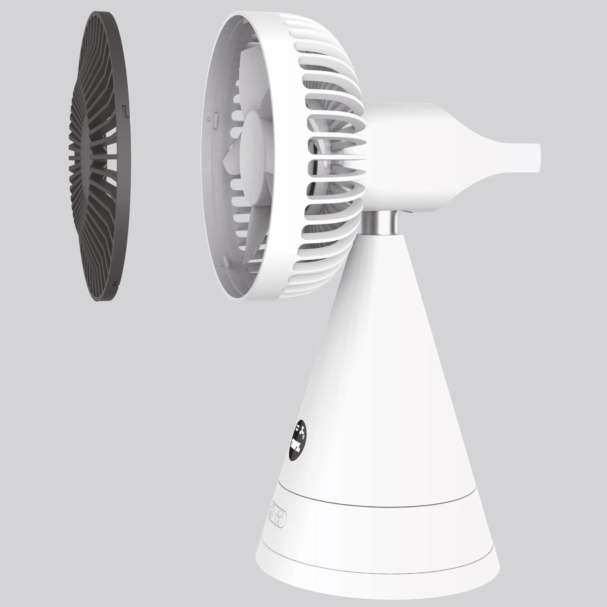 VITAMMY DREAM DESK FAN ŻÓŁTY Mini wentylator biurkowy USB 4000 mAh