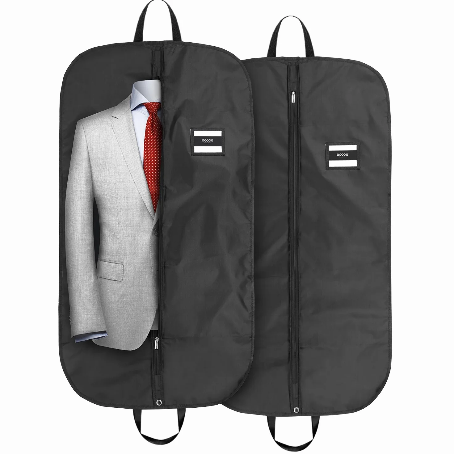 Ecooe torba na ubrania czarny poliester 110 × 60 cm