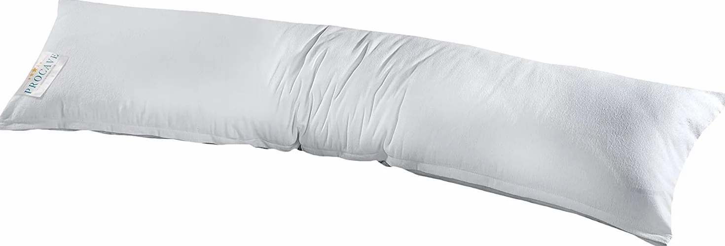 PROCAVE poszewka ochronna na poduszkę 40x200 cm 100% bawełna flanela
