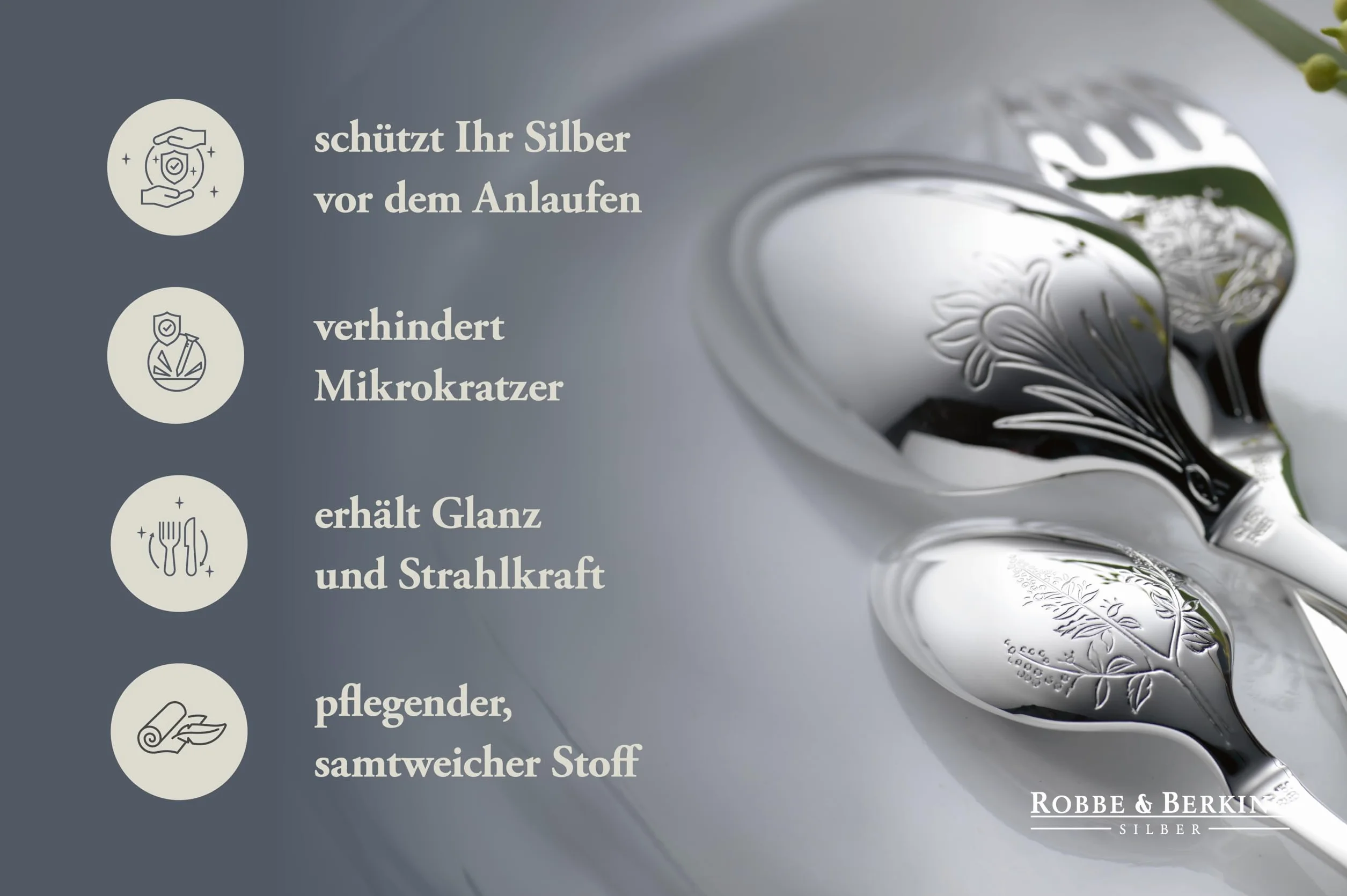 Robbe & Berking Besteck case 12 Menülöffel