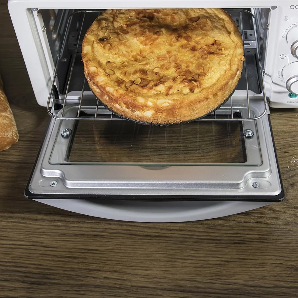 Cecotec Piekarnik stołowy Bake&Toast 3090 White Gyro, 30 l, 1500 W, 5 różnych funkcji, zawiera obrotowy rożen, oświetlenie wewnętrzne, tackę na okruszki