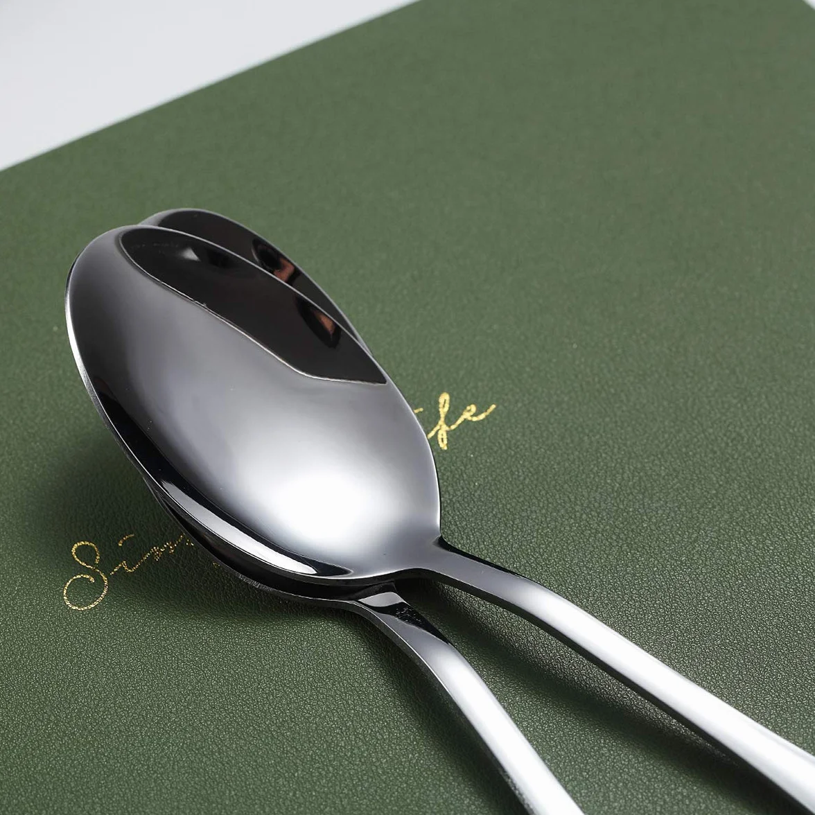 Łyżki obiadowe, Kyraton 6 sztuk 19 cm Łyżka stołowa ze stali nierdzewnej, łyżki do zupy, łyżki deserowe Sliverware Można myć w zmywarce Zestaw 6