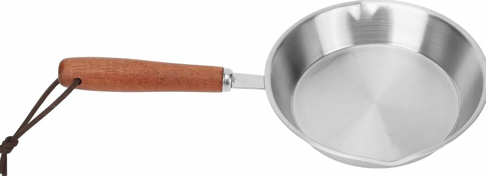 Patelnia do smażenia Mini patelnia do naleśników Patelnia ze stali nierdzewnej Przenośna patelnia Griddle Chef Patelnia ze stali nierdzewnej Patelnia do smażenia nieprzywierająca 4,7 cala(12CM)