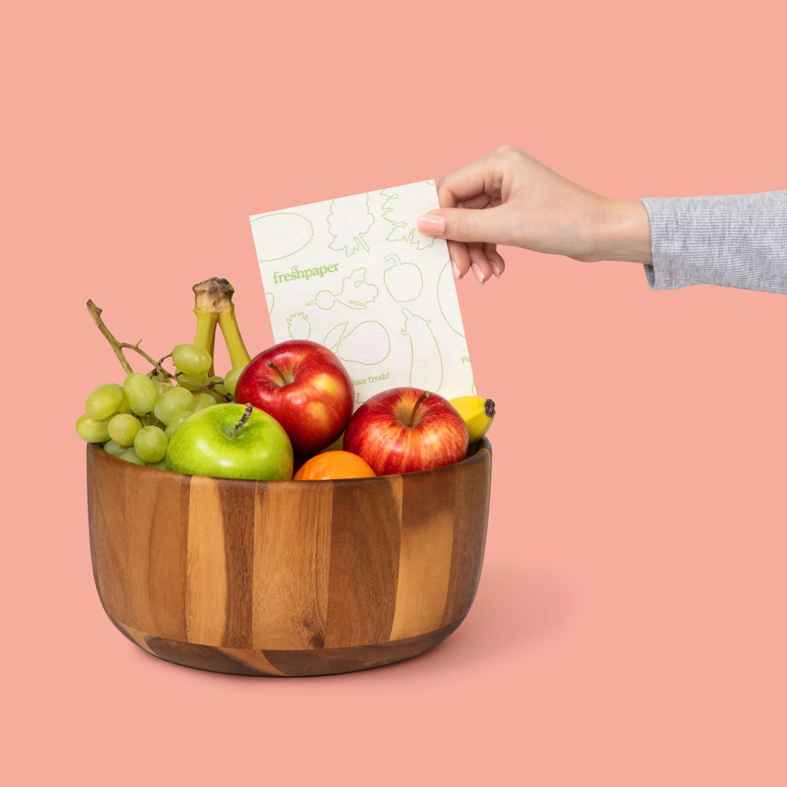 FRESHPAPER utrzymuje świeżość owoców i warzyw przez 2-4 x dłużej, 8 arkuszy wielokrotnego użytku do przechowywania żywności (1 opakowanie), wyprodukowano w USA przez The FRESHGLOW Co