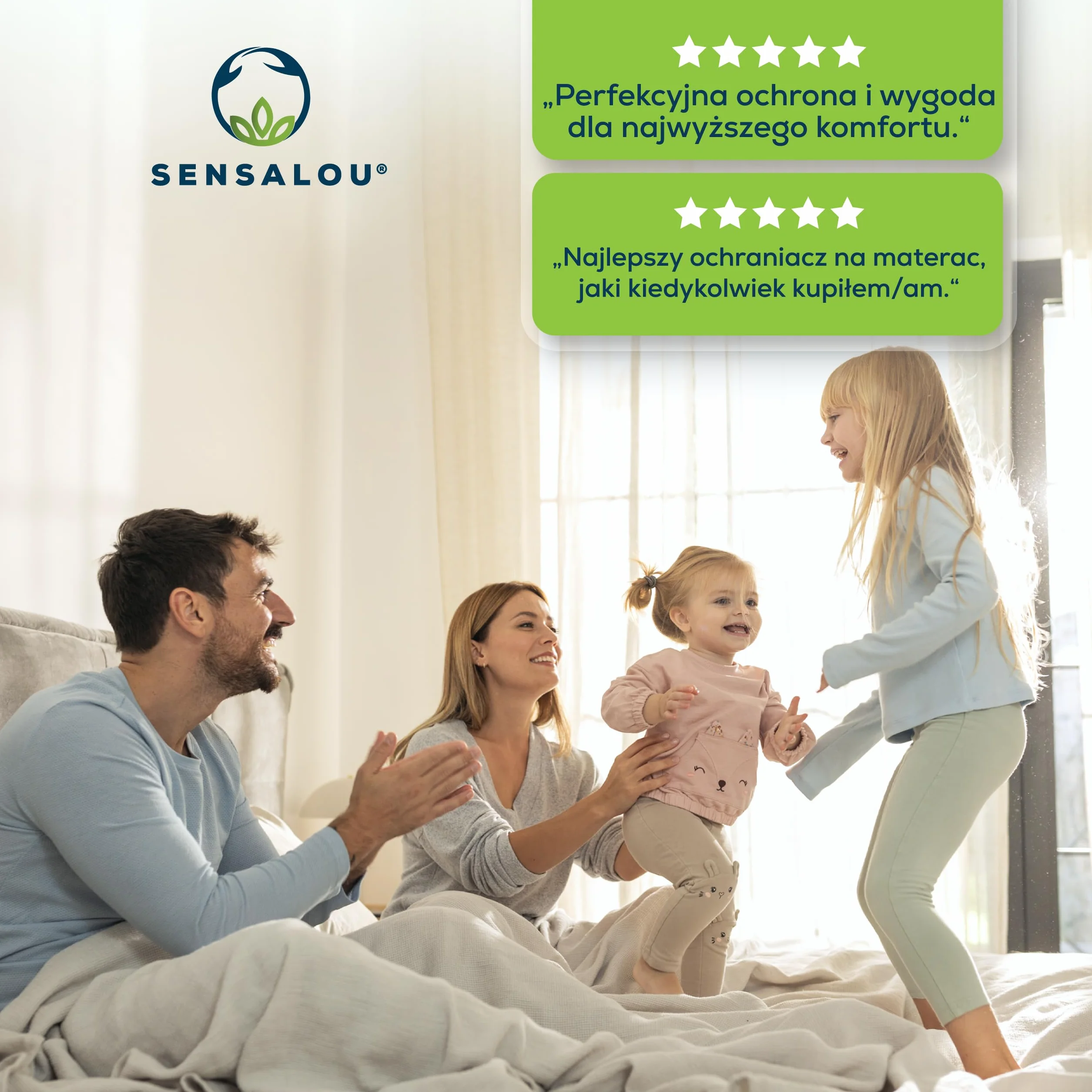Sensalou Ochraniacz na materac wodoodporny 60x120 cm – Ochrona materaca na łóżeczko dziecięce i małe łóżeczko – wodoodporna podkładka ochronna, posiada certyfikat Oeko-TEX, można prać
