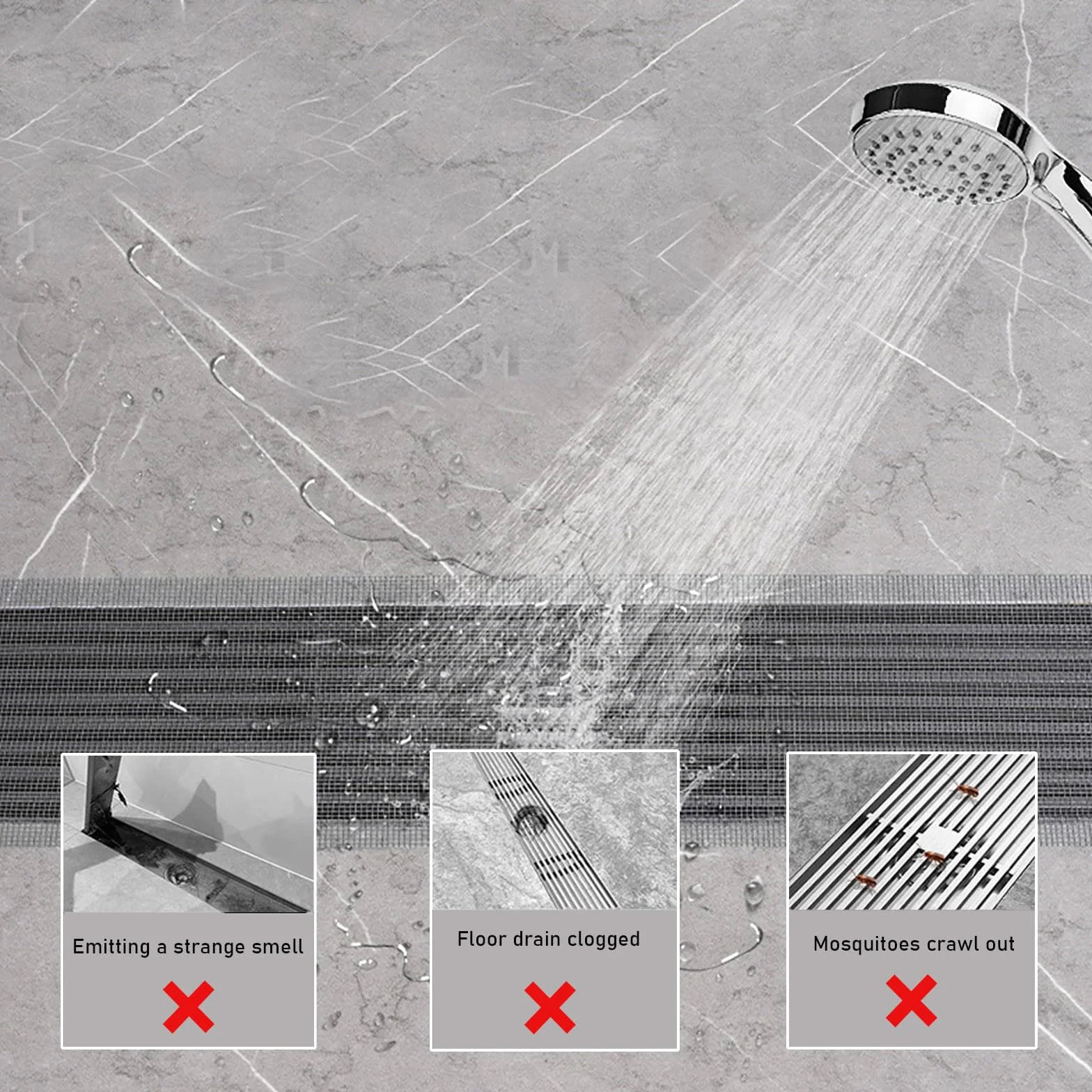 Prysznicowy sitko do włosów 100 mm x 10 m, samoprzylepny odpływ prysznicowy, jednorazowy siatkowy łapacz włosów z plastikowym skrobakiem, filtr odpływowy do pryszniców, wanien i kuchni