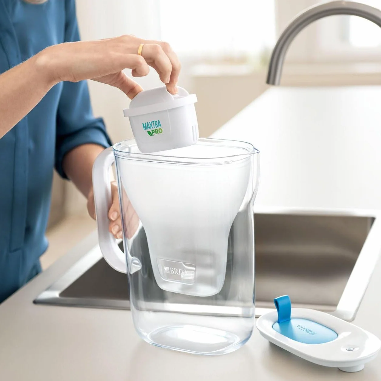 BRITA Dzbanek filtrujący do wody Style Eco zielony 2,4 l z wkładem Maxtra PRO All-in-1