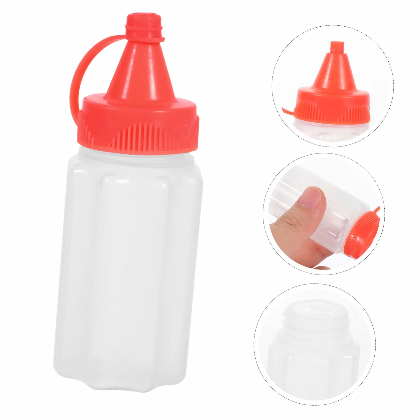 iplusmile Zestaw 4 Mini Butelka Ketchupu Dozująca Olej