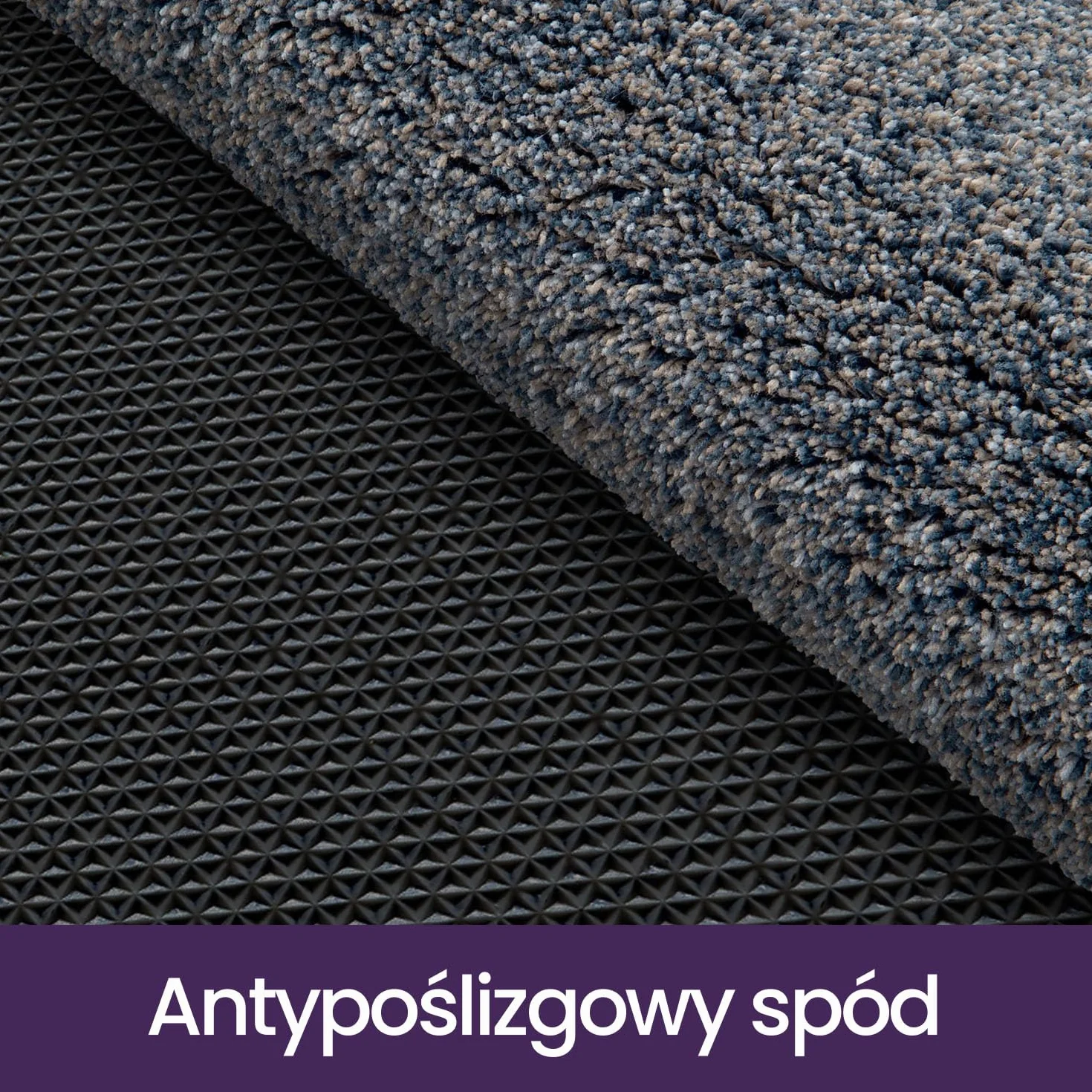 DEXI Wycieraczka do drzwi, antypoślizgowa mata barierowa do wewnątrz i na zewnątrz, super chłonny dywanik wejściowy, można prać w pralce, miękka mata podłogowa, dywan, szaro-niebieska, 50 x 80 cm