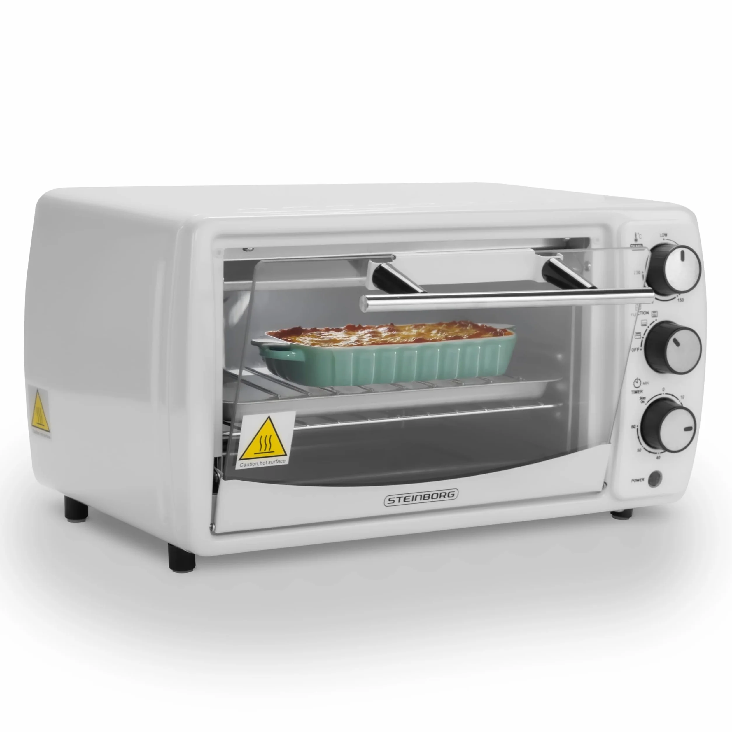 Mini piekarnik 13 l 1200 W 65-230°C timer rozkładana blacha na okruchy