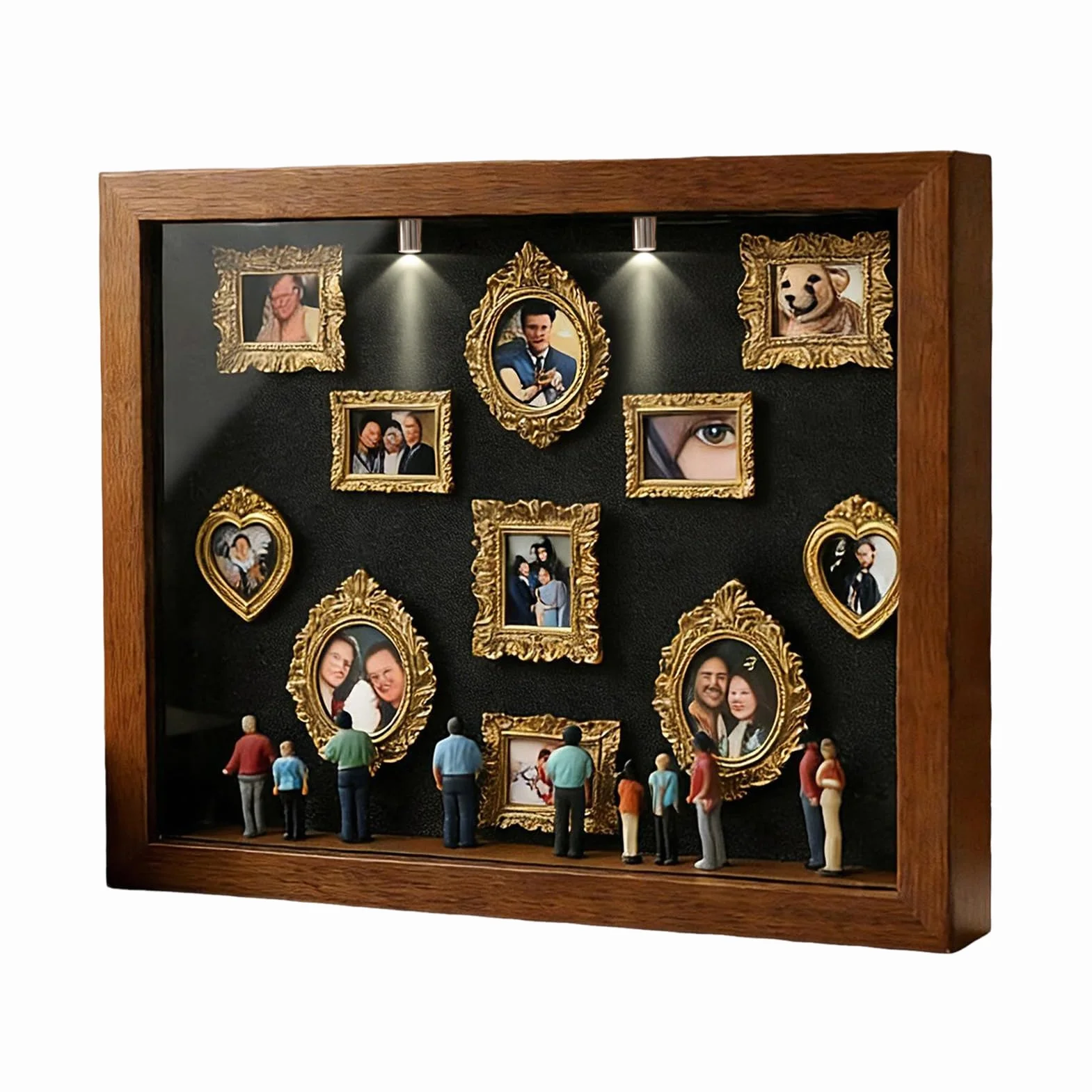 Spersonalizowany Zestaw Wystawowy DIY Mini Museum Of Us, Ramka Pamięci Z Miniaturowym Wzorem, Pudełko Mini Sylwetka, Elegancki Akcent Domowy Dla Par