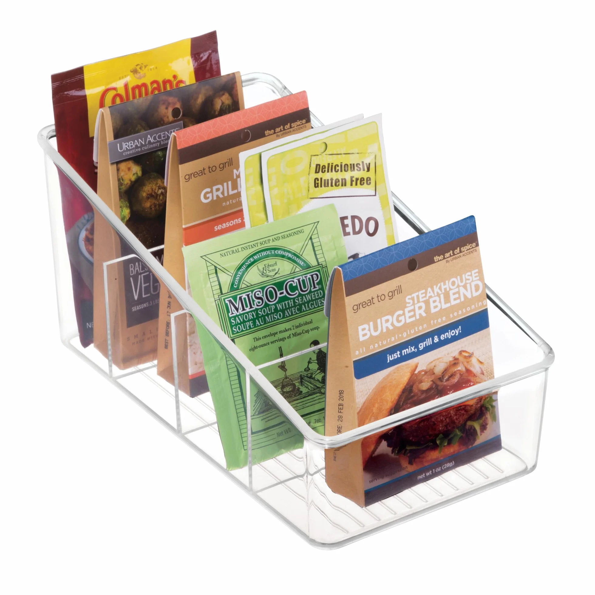 iDesign Linus Organizer do Lodówki Przezroczysty 26,7 x 14,6 x 12,7 cm