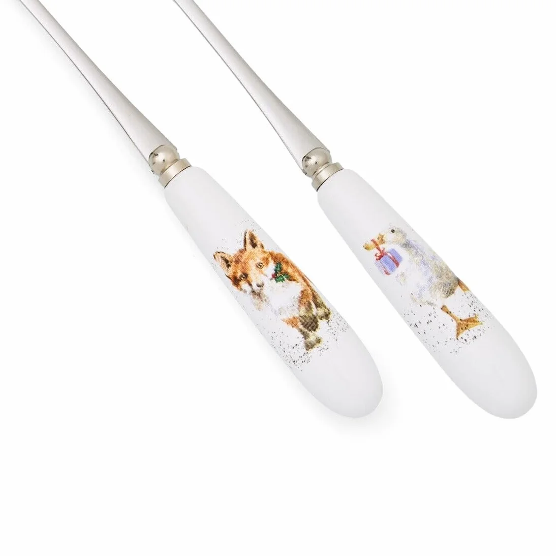 Royal Worcester widelce do ciasta S/6 wielokolorowe