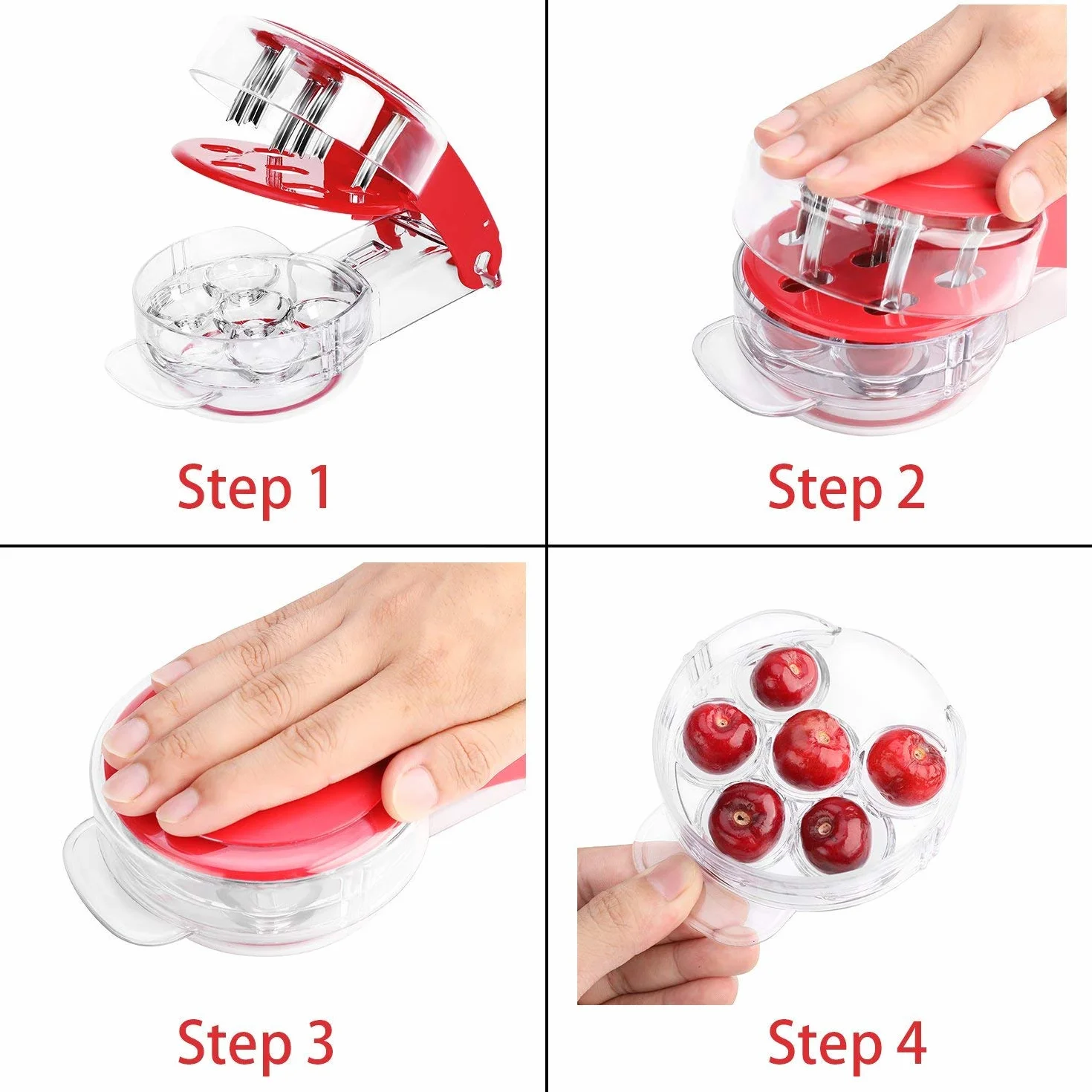 Cherry Pitter Stoner Seed Remover 6 wiśniowych siewników