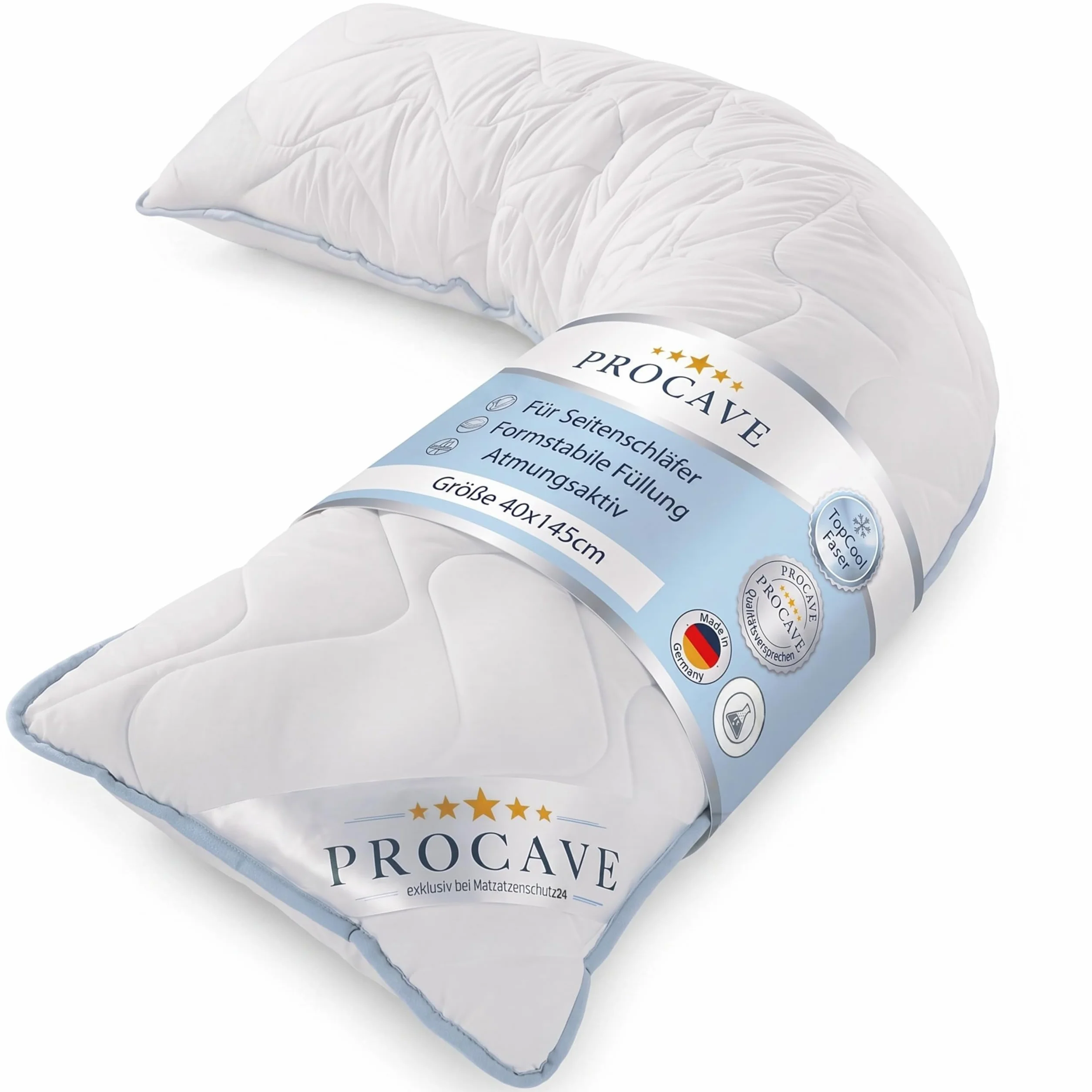 PROCAVE TopCool poduszka do spania na boku 40 x 145 cm