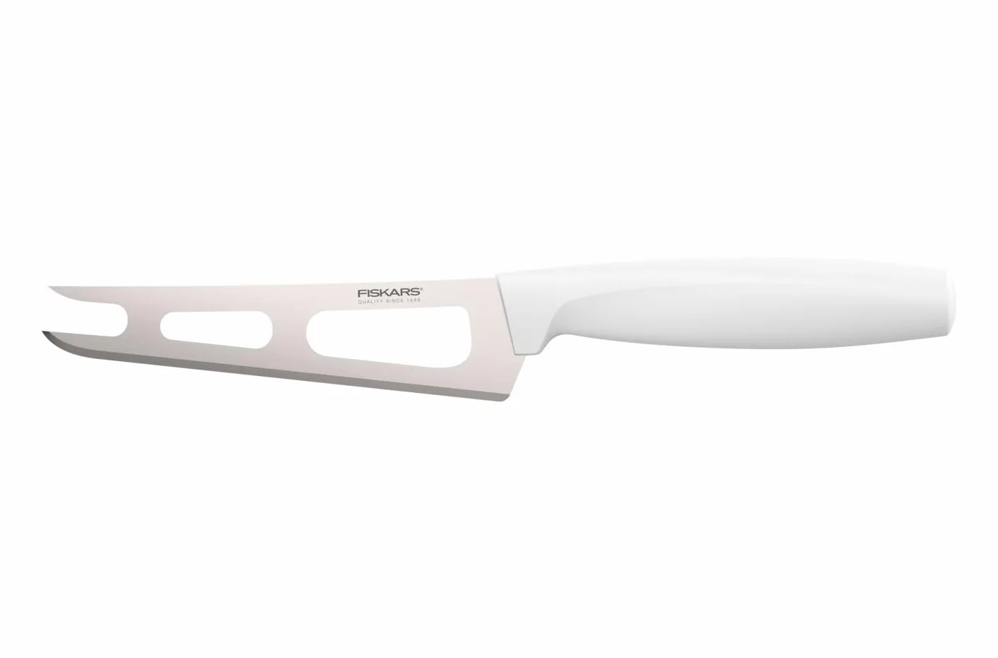 Fiskars Nóż do sera, Functional Form, Długość całkowita: 24 cm, Stal/tworzywo sztuczne, Biały, 1015987