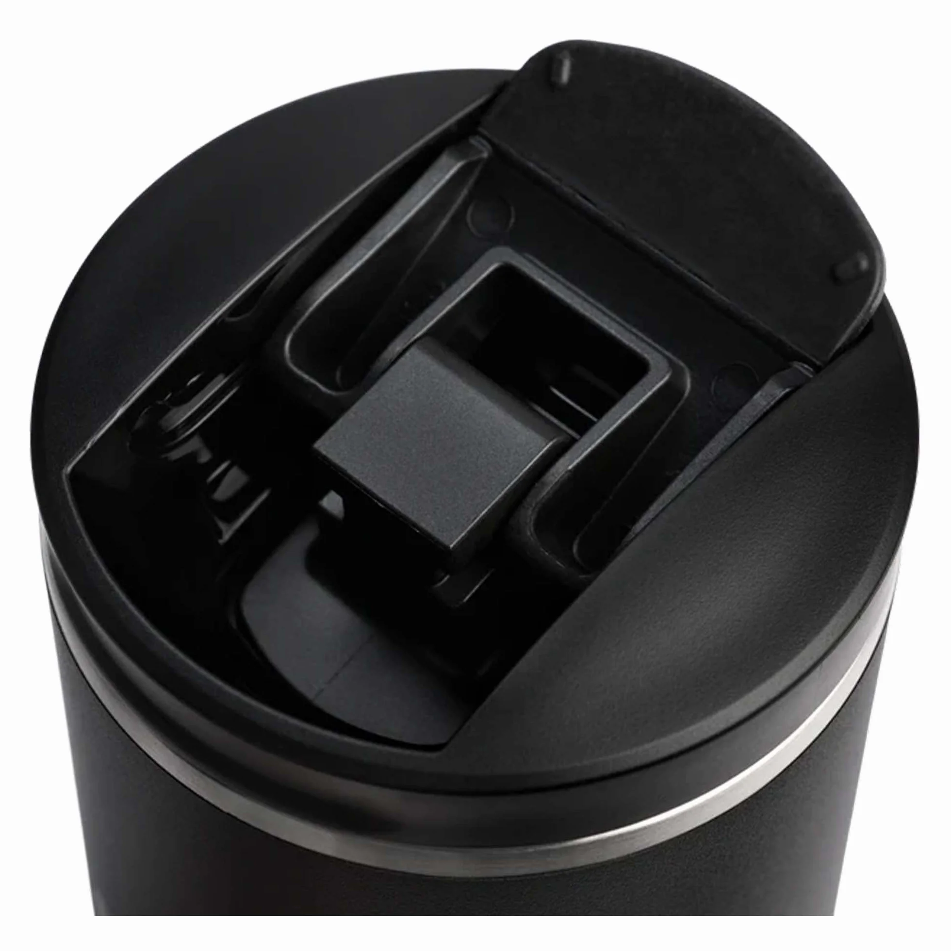 Stanley 1913 Transit Flip Top Mug 0.59L Izolowany Kubek Do Kawy Czarny 2.0