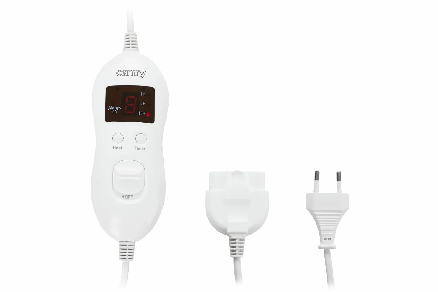 Camry CR 7423 Elektryczna pojedyncza mata grzewcza, ogrzewacz do łóżka, 150 x 80 cm, łóżko podwójne, 8 poziomów temperatury, timer, system bezpieczeństwa, nadaje się do prania, włóknina, beżowy, 60 W